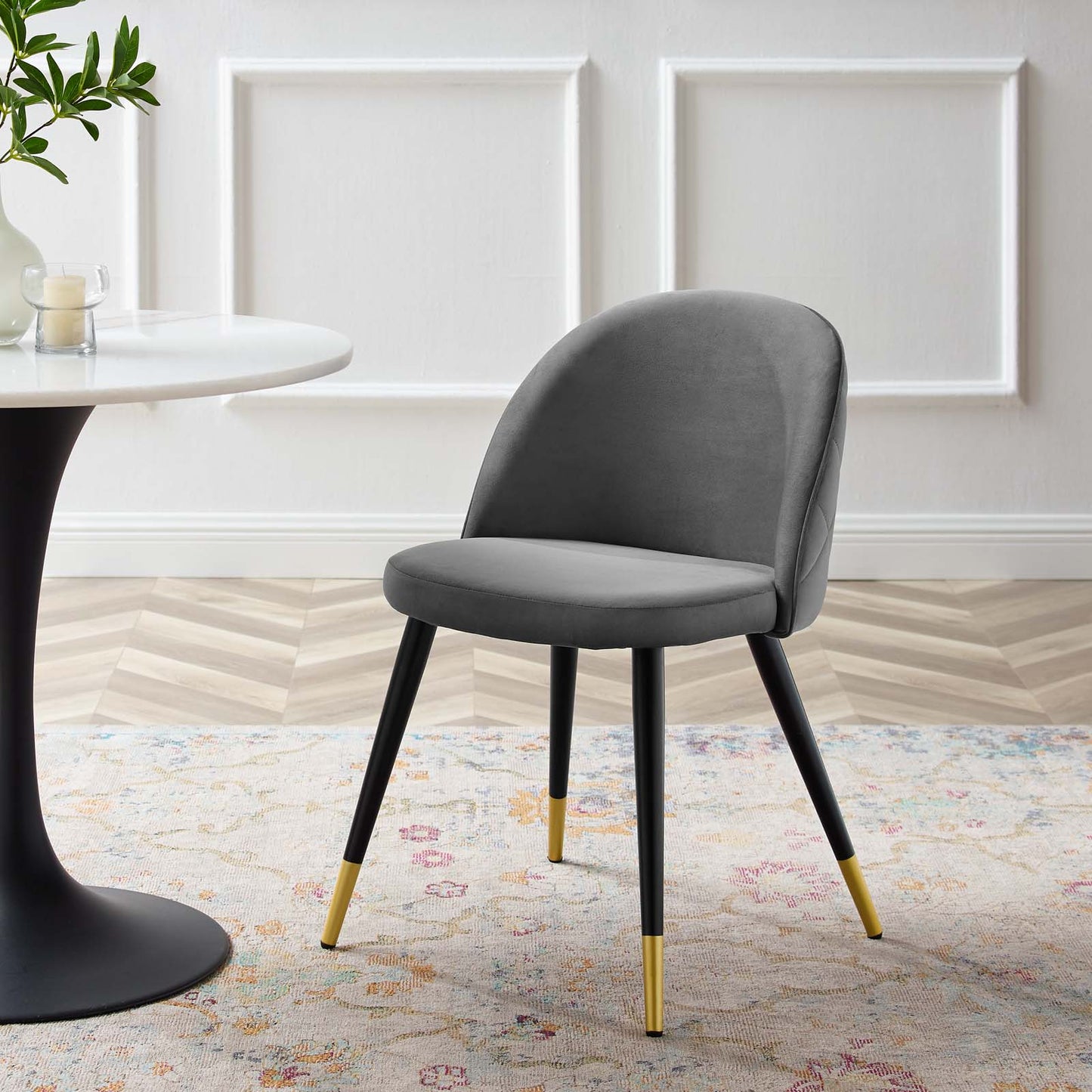 Cordial Performance Velvet Dining Chairs - Set of 2 By Modway | Dining Chairs | 