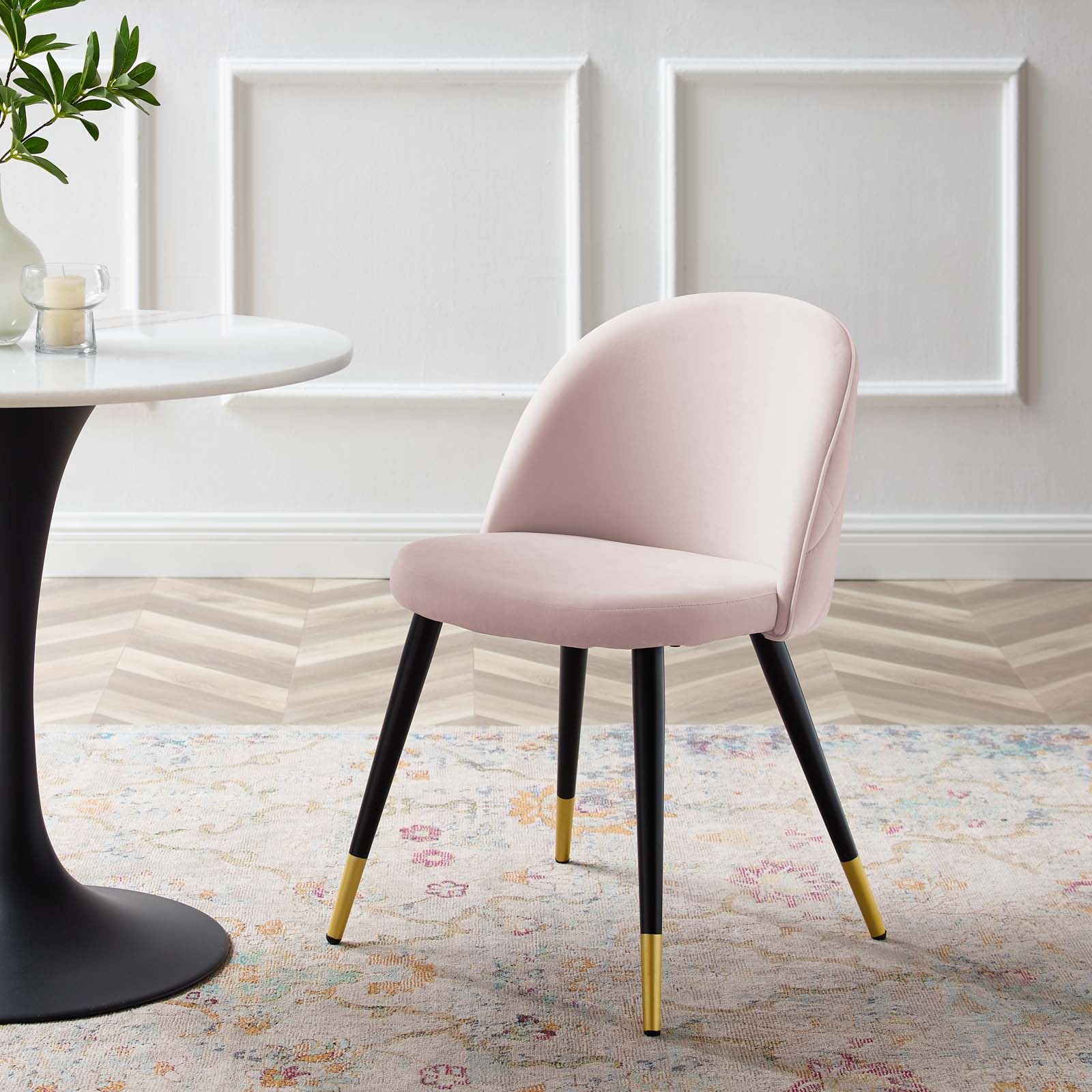 Cordial Performance Velvet Dining Chairs - Set of 2 By Modway | Dining Chairs | 