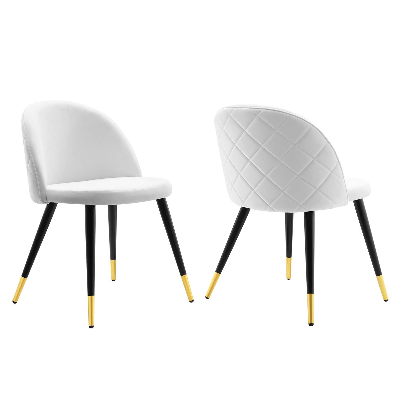 Cordial Performance Velvet Dining Chairs - Set of 2 By Modway | Dining Chairs | 