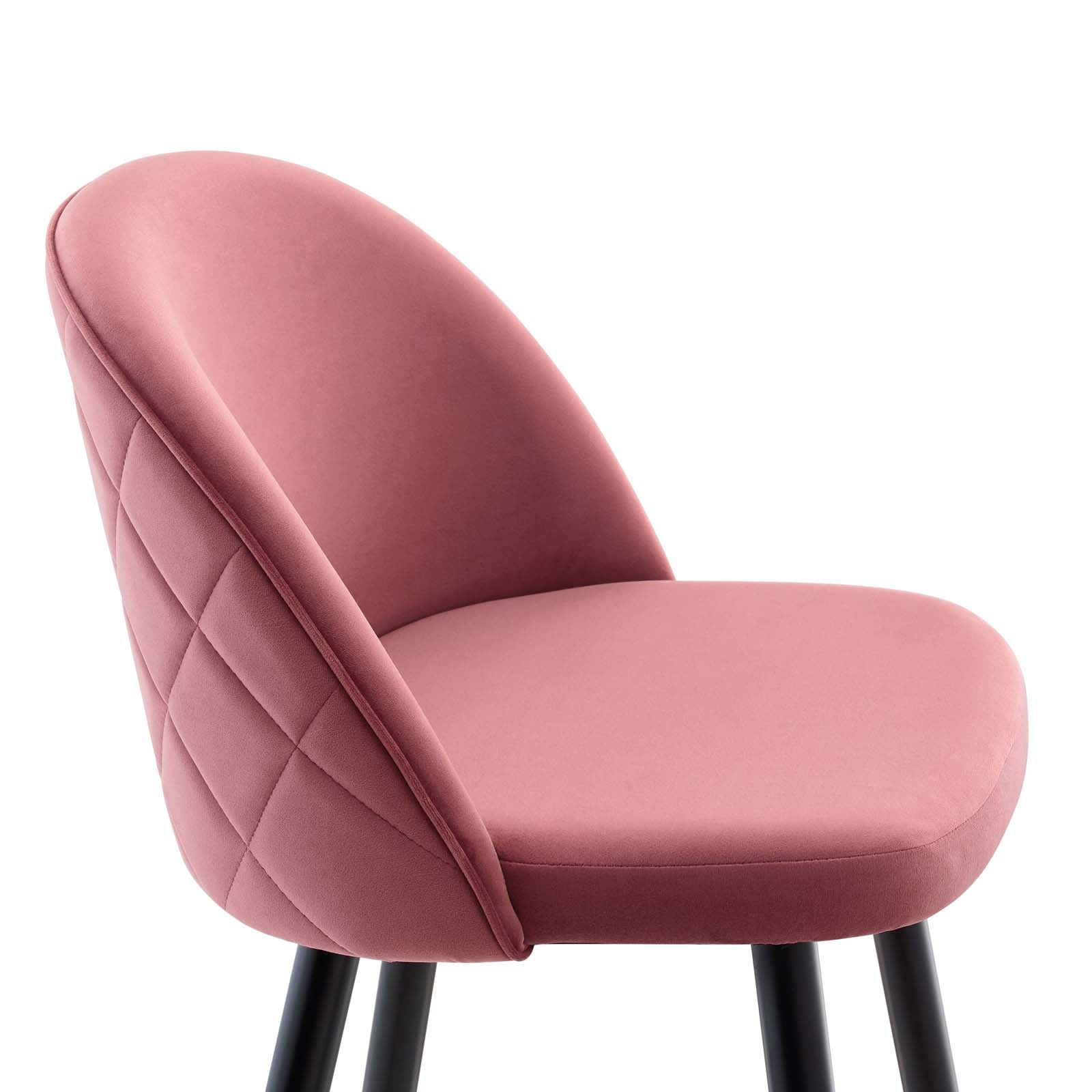 Cordial Performance Velvet Bar Stools - Set of 2 By Modway | Bar stool | 