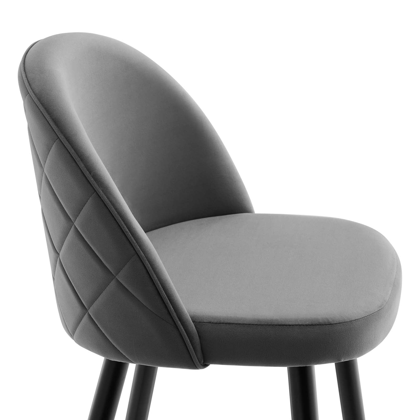 Cordial Performance Velvet Bar Stools - Set of 2 By Modway | Bar stool | 