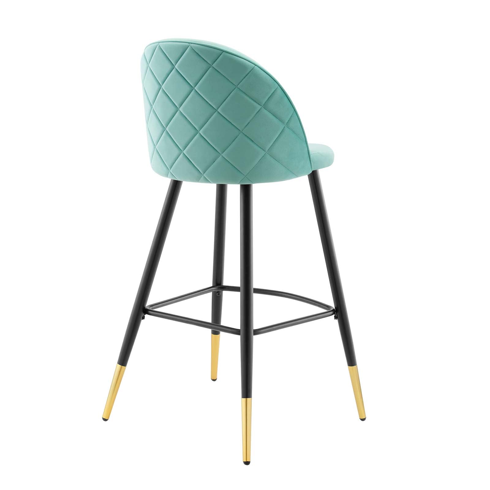 Cordial Performance Velvet Bar Stools - Set of 2 By Modway | Bar stool | 