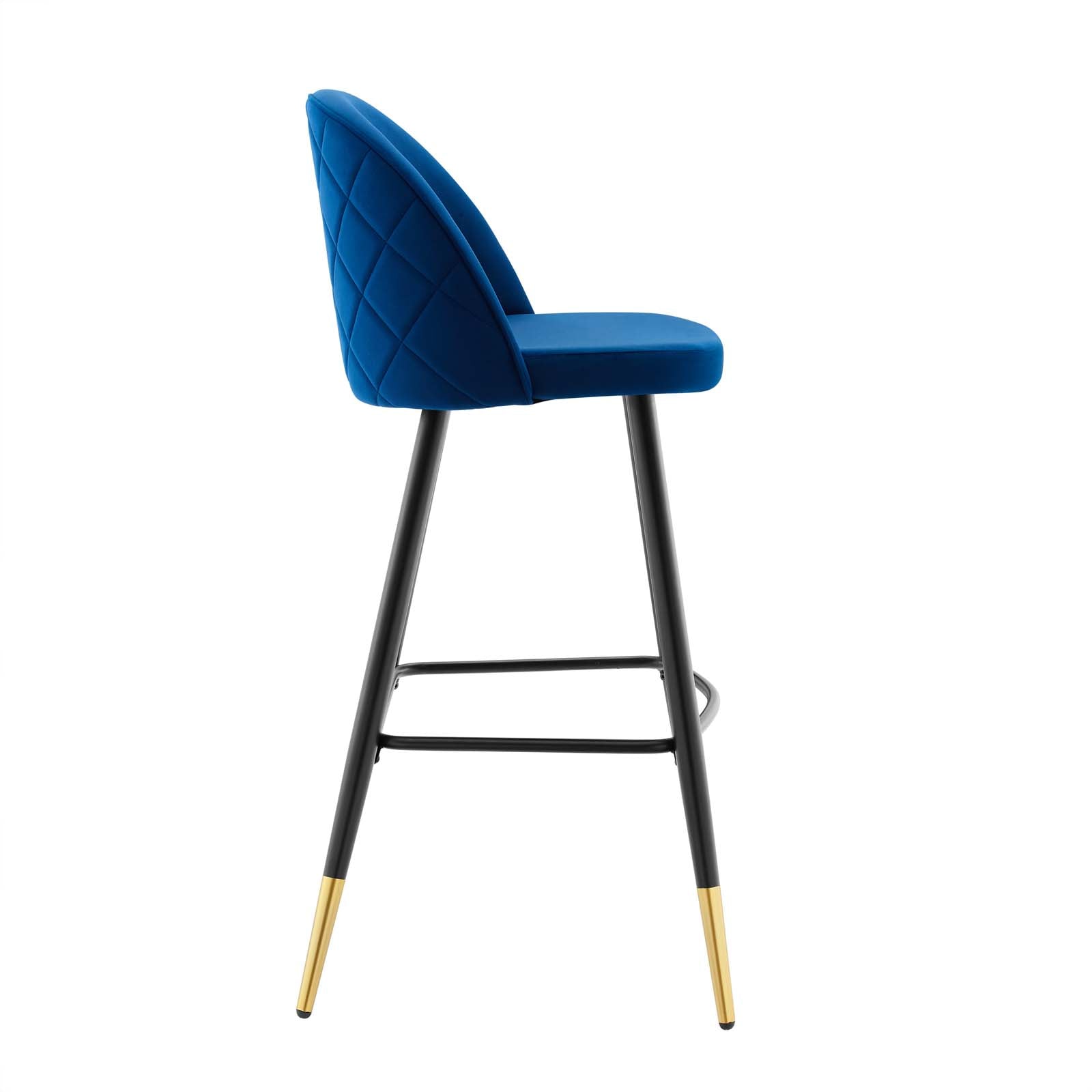 Cordial Performance Velvet Bar Stools - Set of 2 By Modway | Bar stool | 