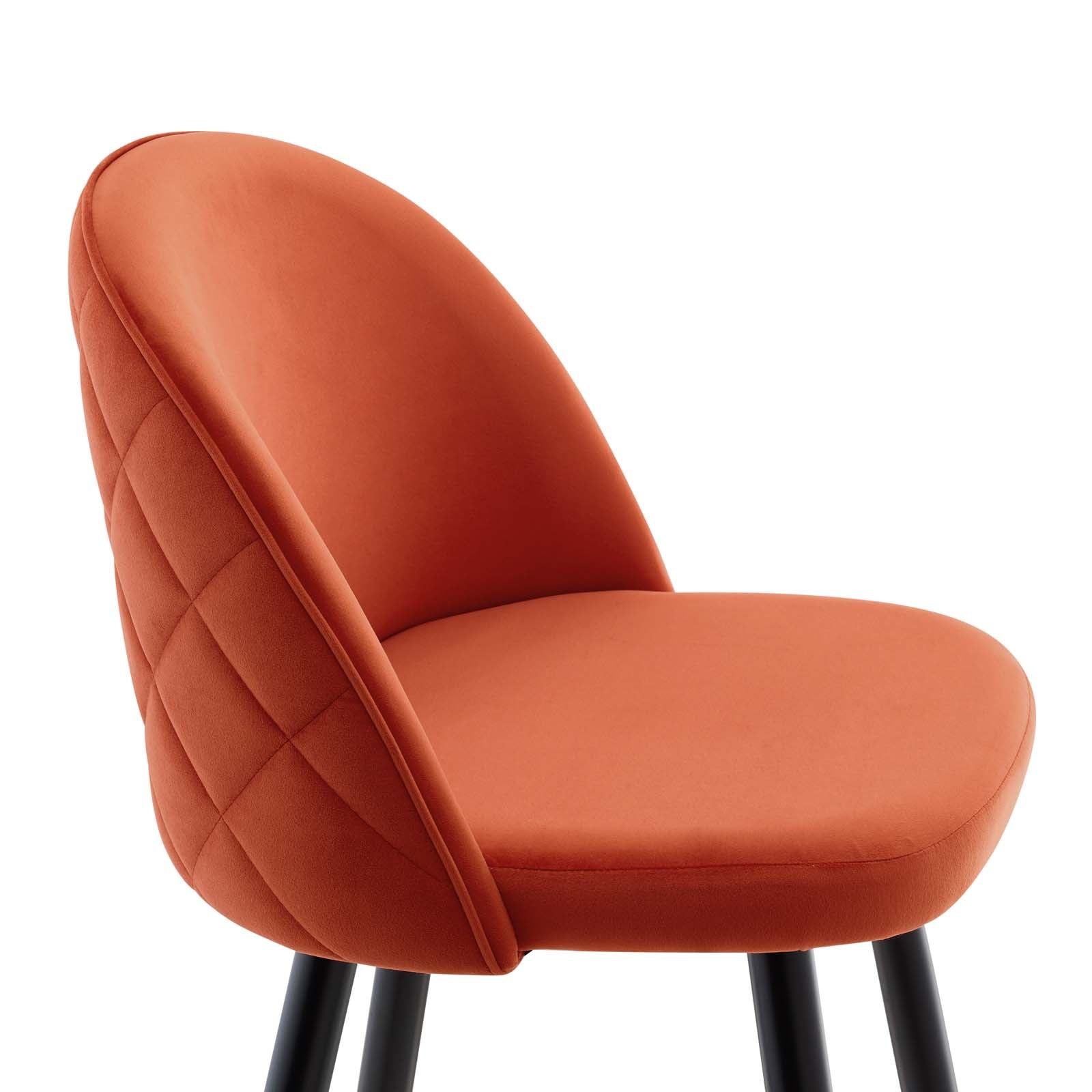 Cordial Performance Velvet Bar Stools - Set of 2 By Modway | Bar stool | 