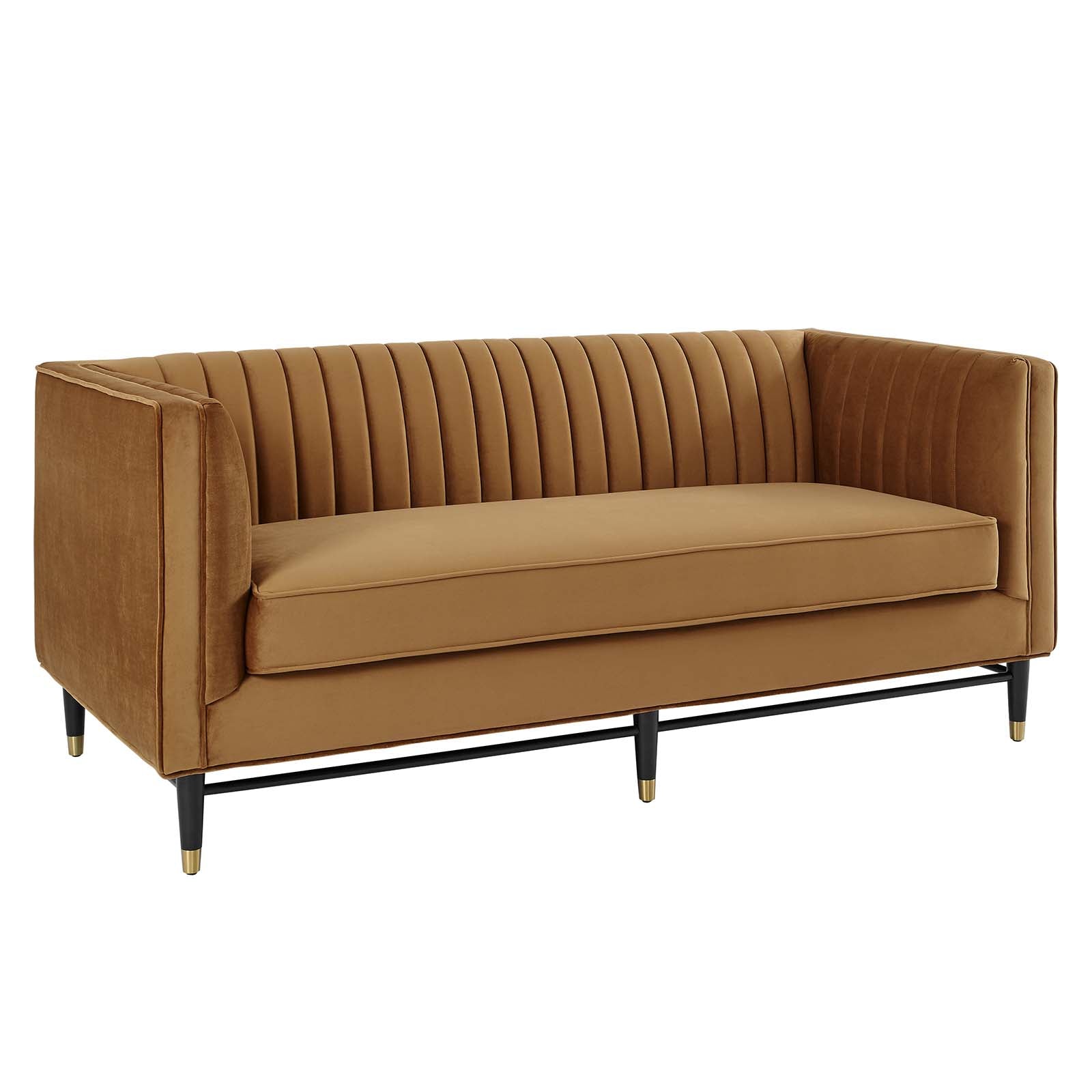 Devote Channel Tufted Performance Velvet Loveseat By Modway | Loveseats | 