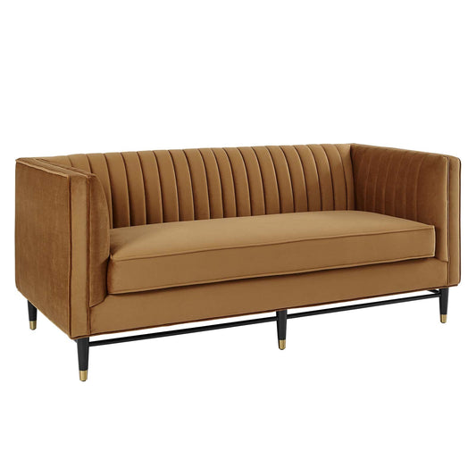 Devote Channel Tufted Performance Velvet Loveseat By Modway | Loveseats | 