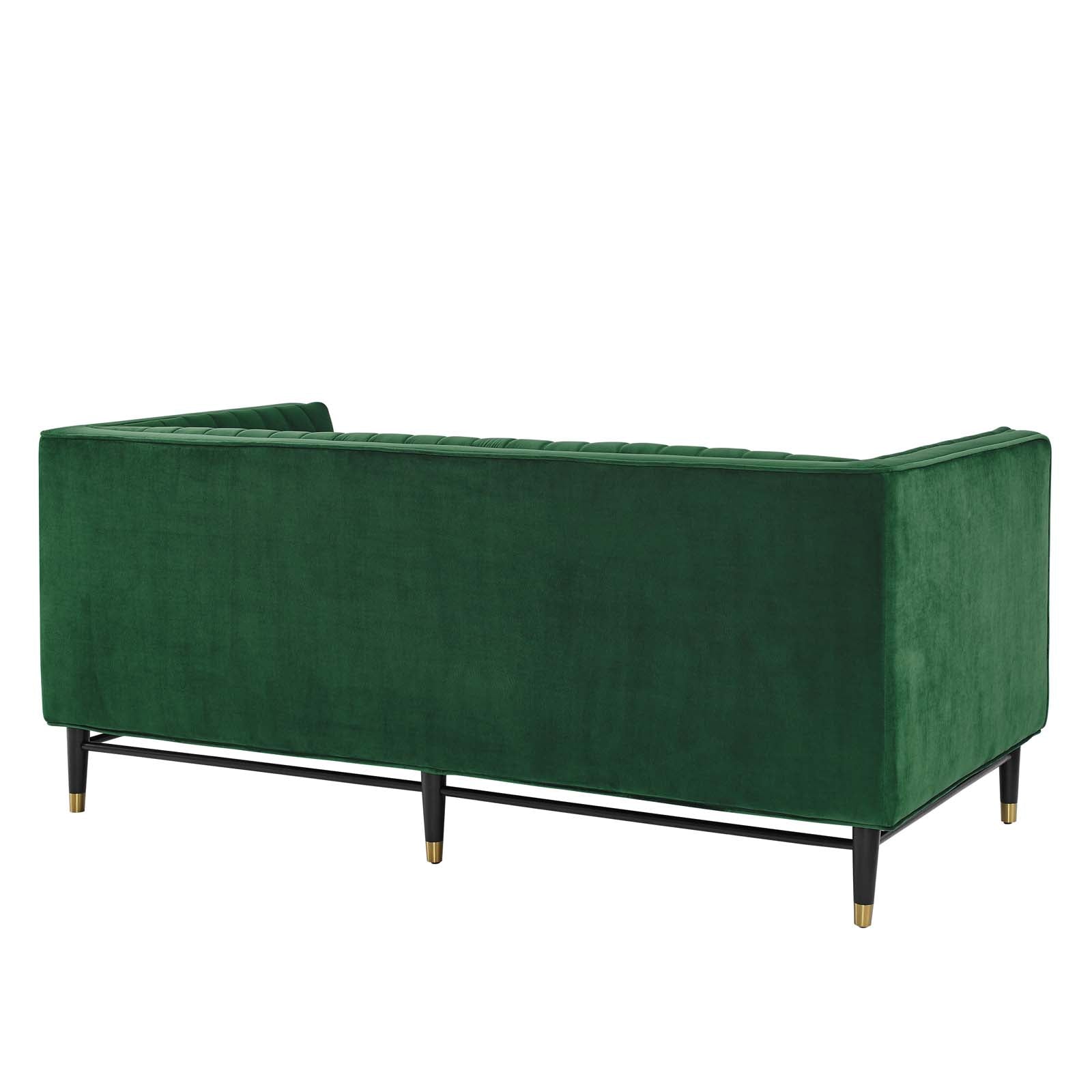 Devote Channel Tufted Performance Velvet Loveseat By Modway | Loveseats | 