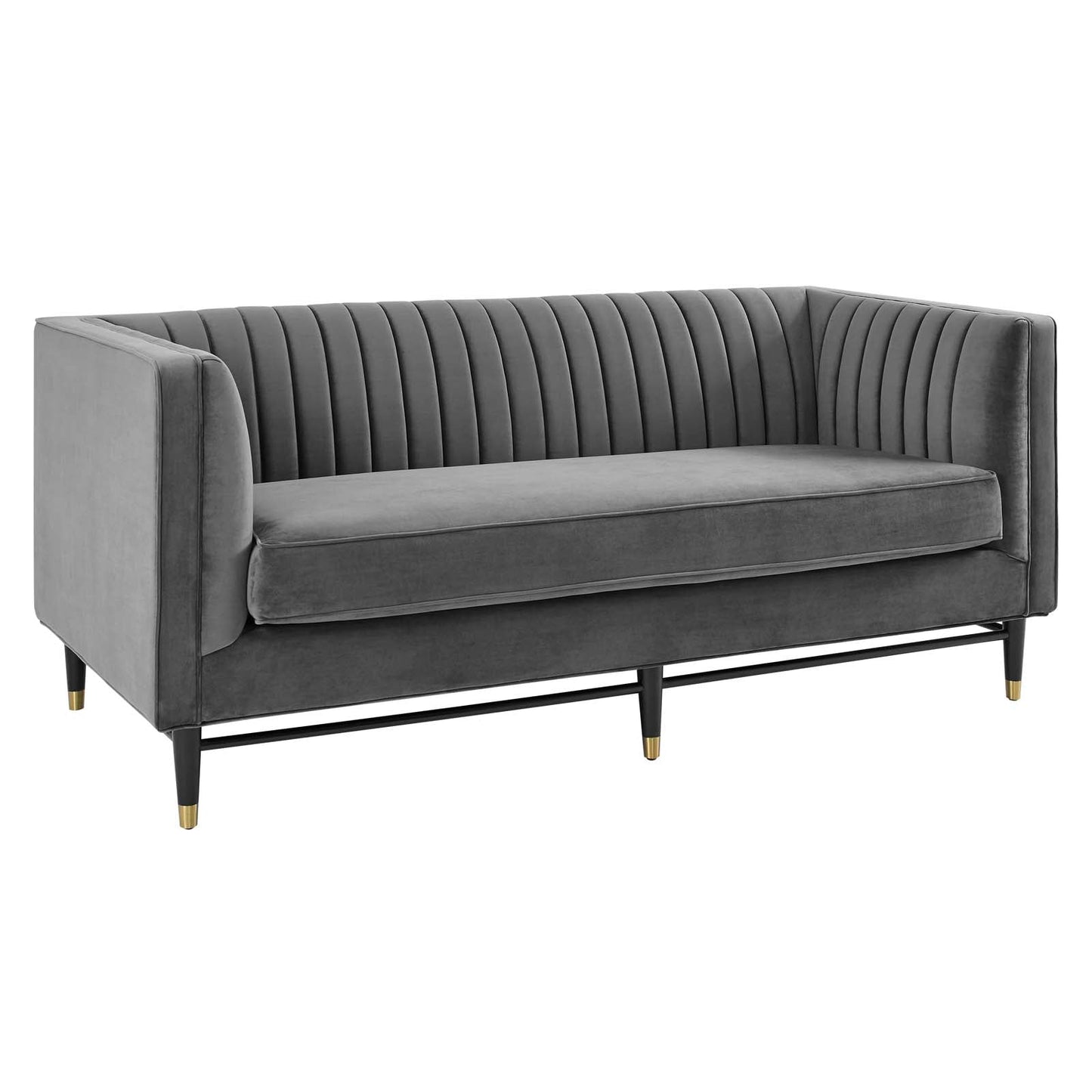 Devote Channel Tufted Performance Velvet Loveseat By Modway | Loveseats | 