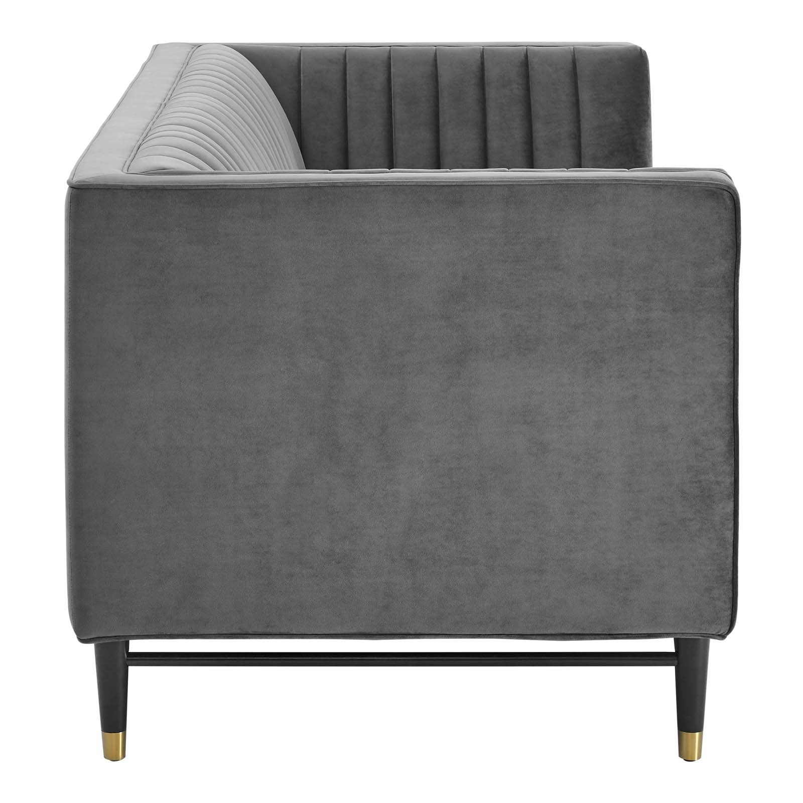 Devote Channel Tufted Performance Velvet Loveseat By Modway | Loveseats | 