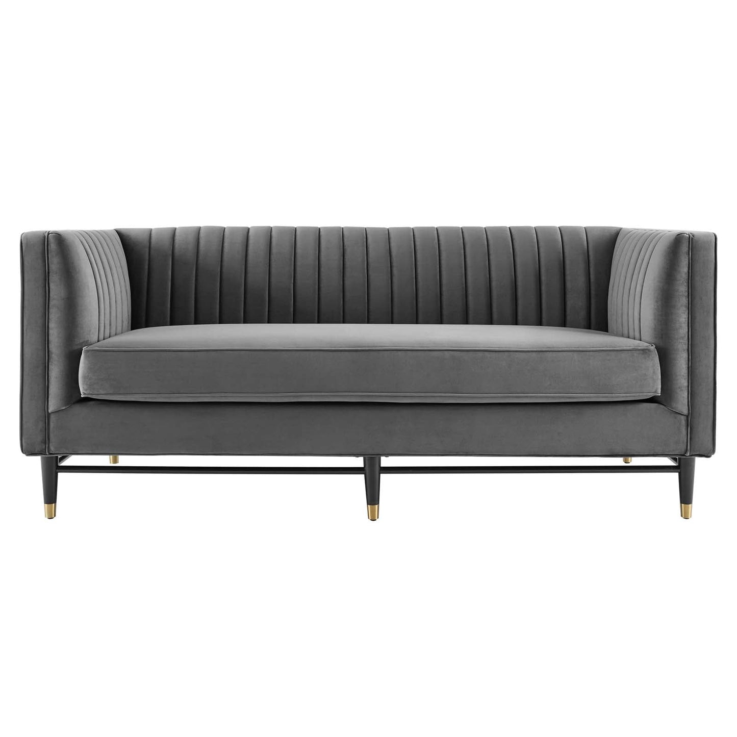 Devote Channel Tufted Performance Velvet Loveseat By Modway | Loveseats | 