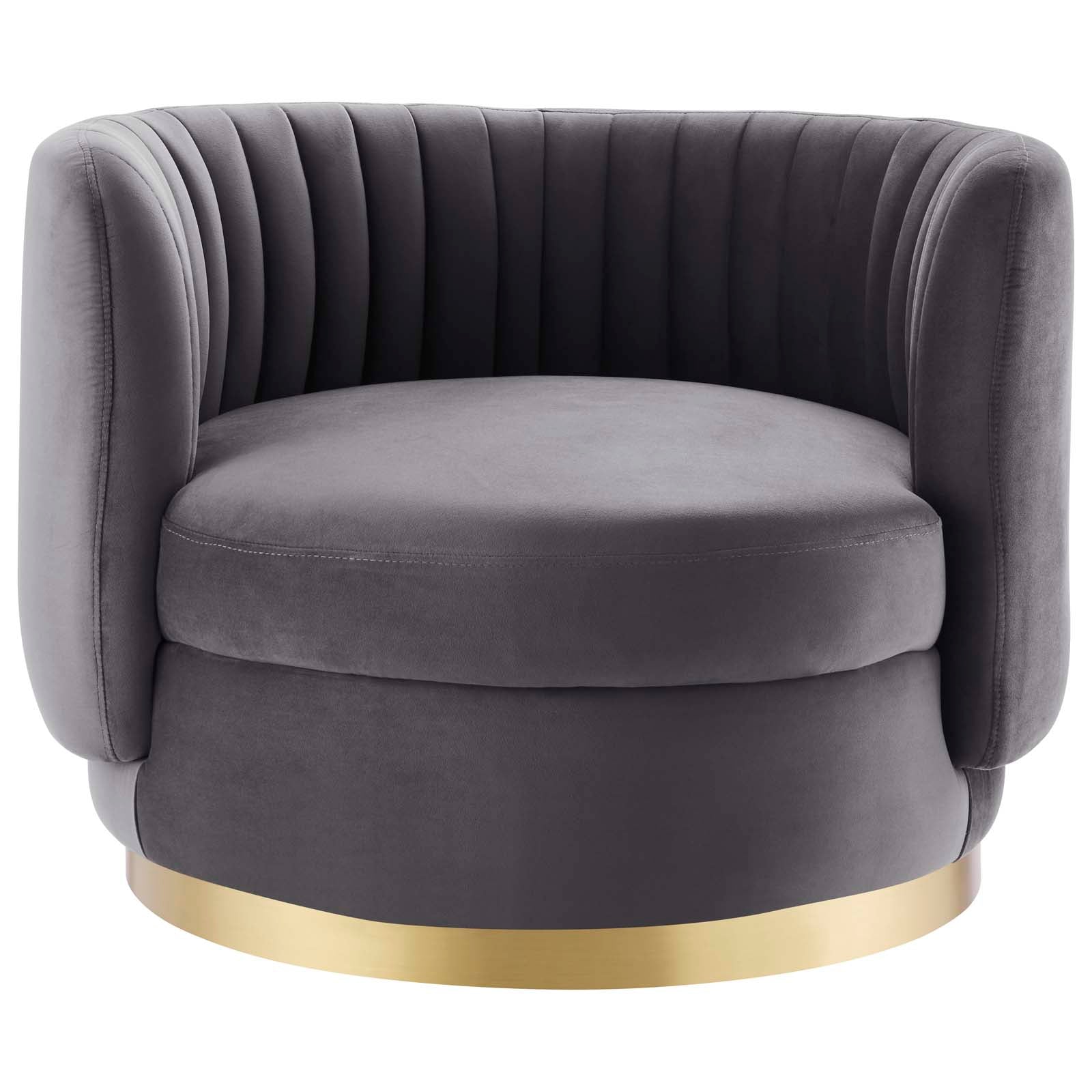 Embrace Tufted Performance Velvet Performance Velvet Swivel Chair By Modway | Armchairs | 