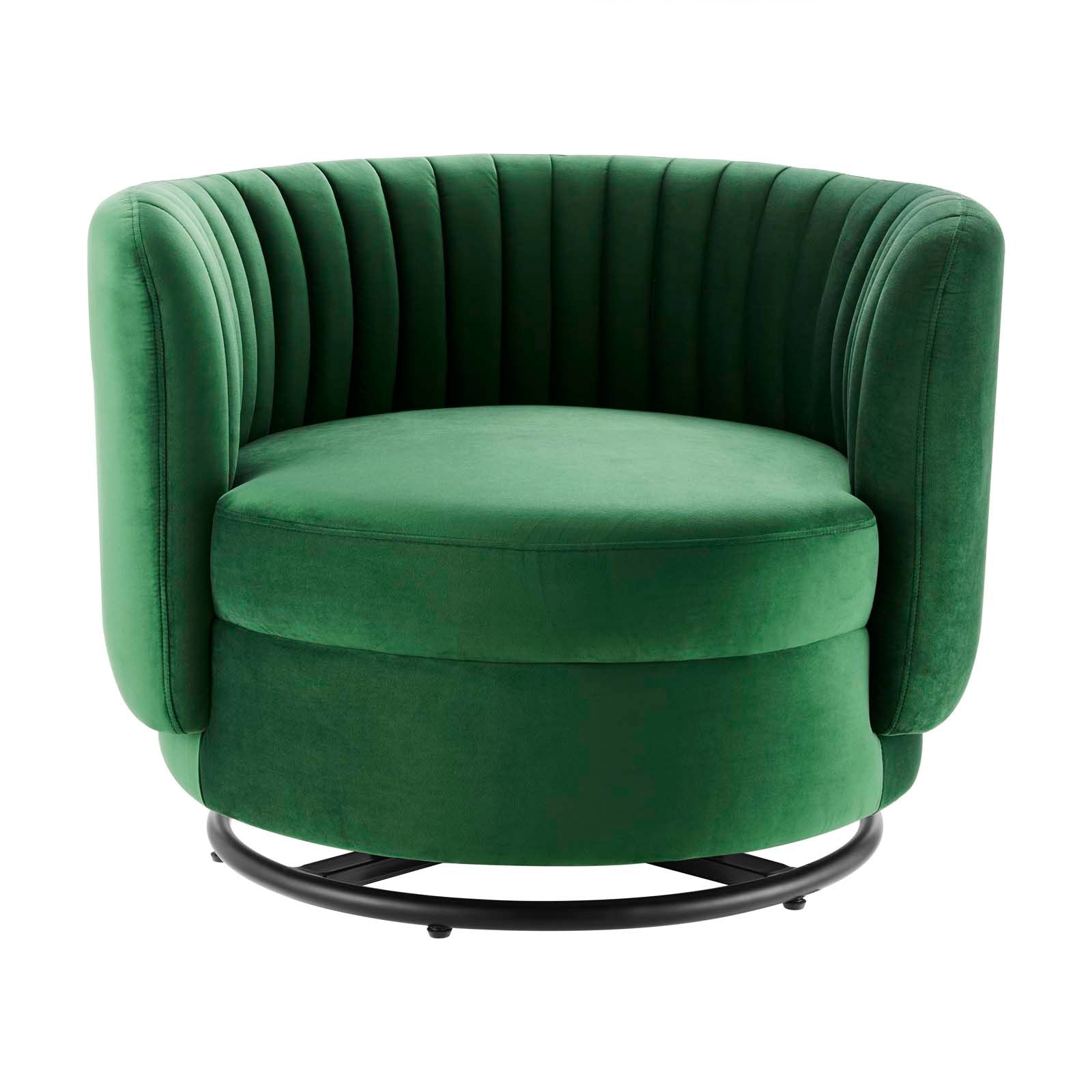 Embrace Tufted Performance Velvet Performance Velvet Swivel Chair By Modway | Armchairs | 