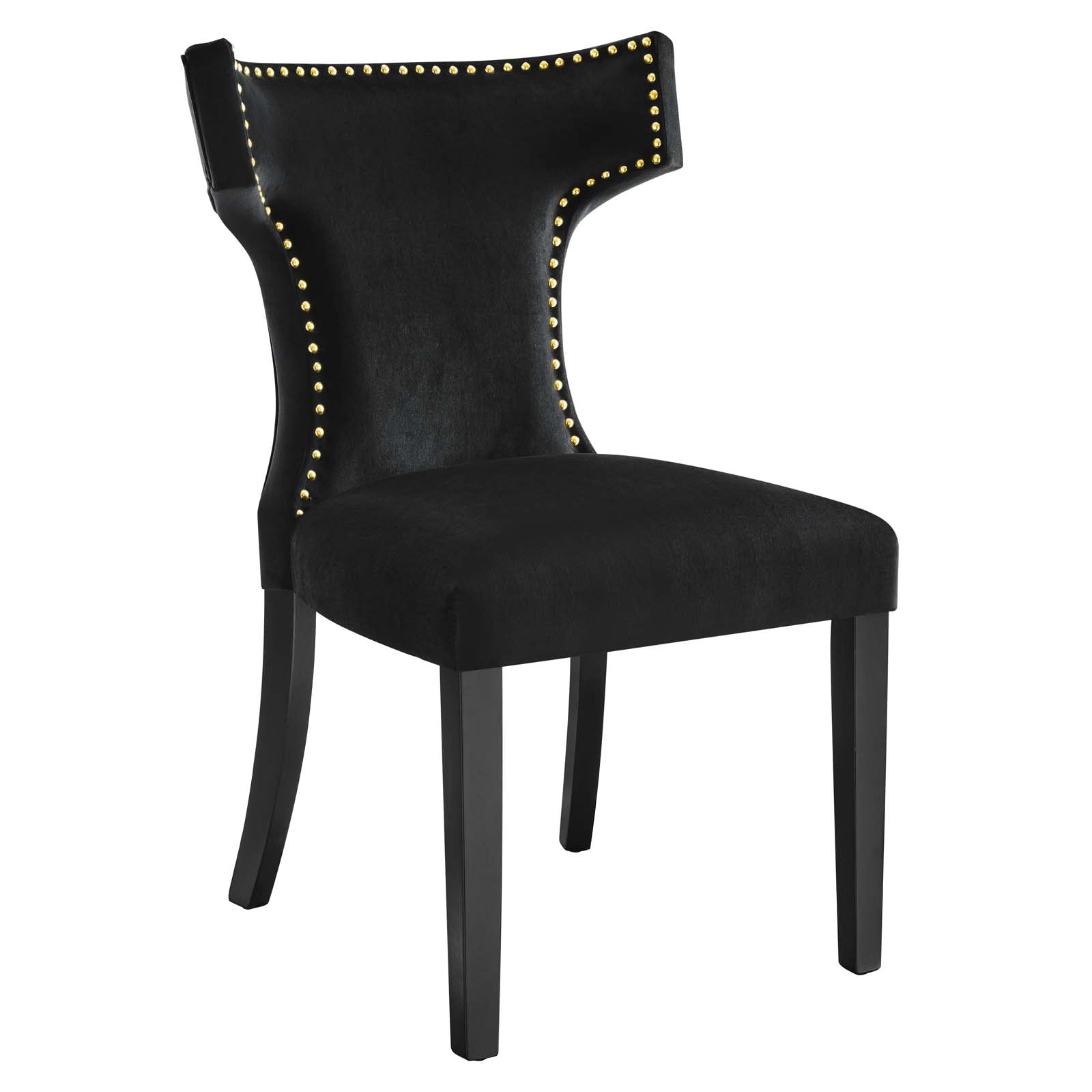 Curve Performance Velvet Dining Chairs - Set of 2 By Modway | Dining Chairs | 
