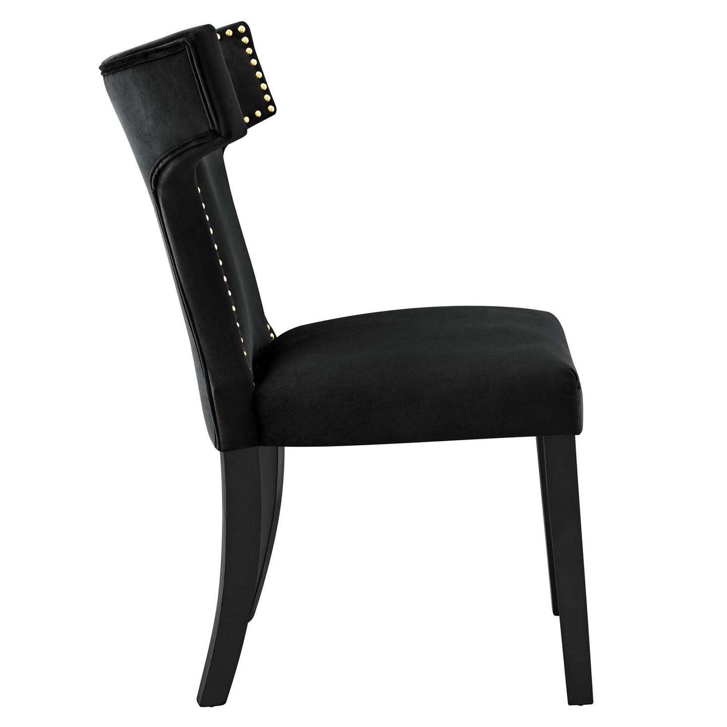 Curve Performance Velvet Dining Chairs - Set of 2 By Modway | Dining Chairs | 