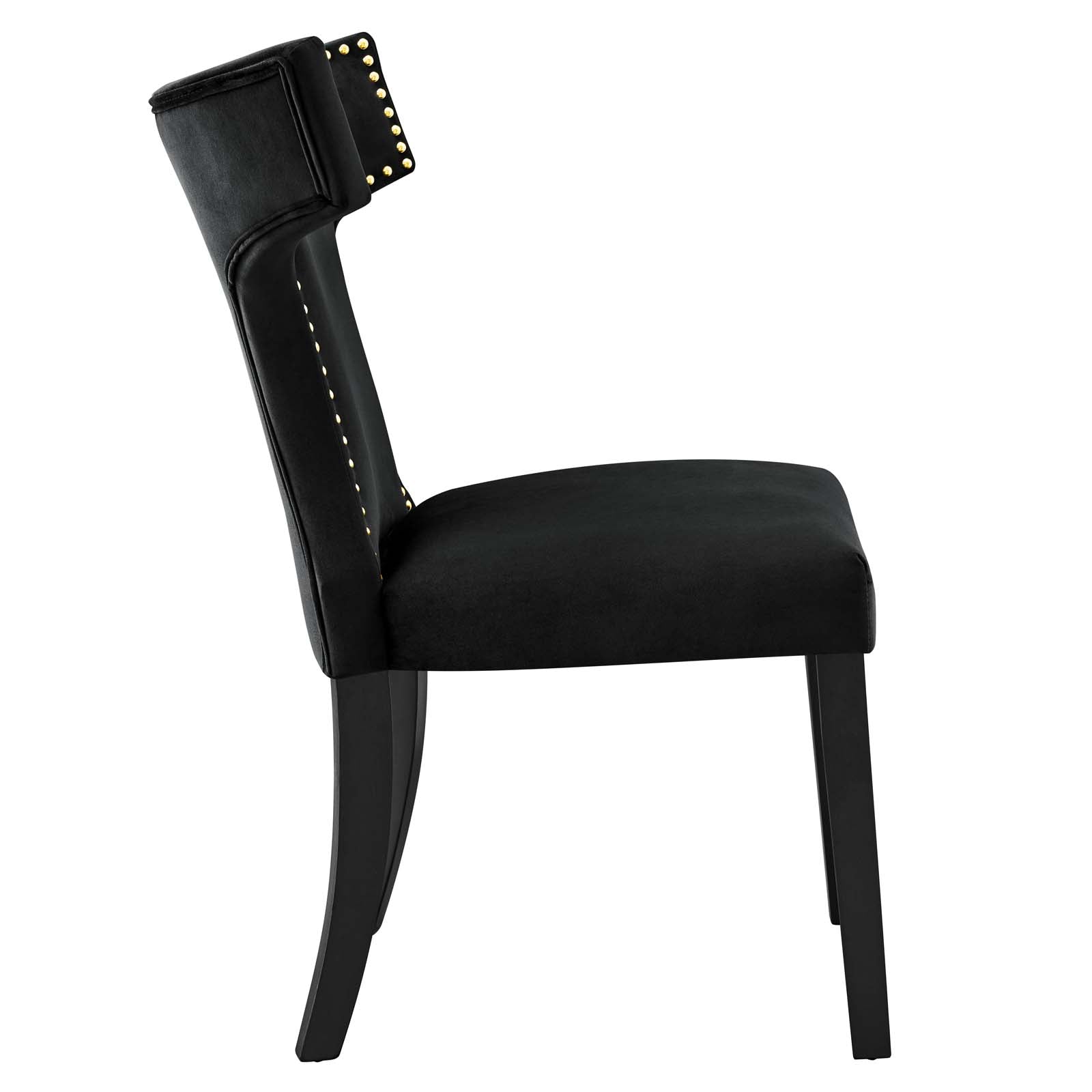 Curve Performance Velvet Dining Chairs - Set of 2 By Modway | Dining Chairs | 