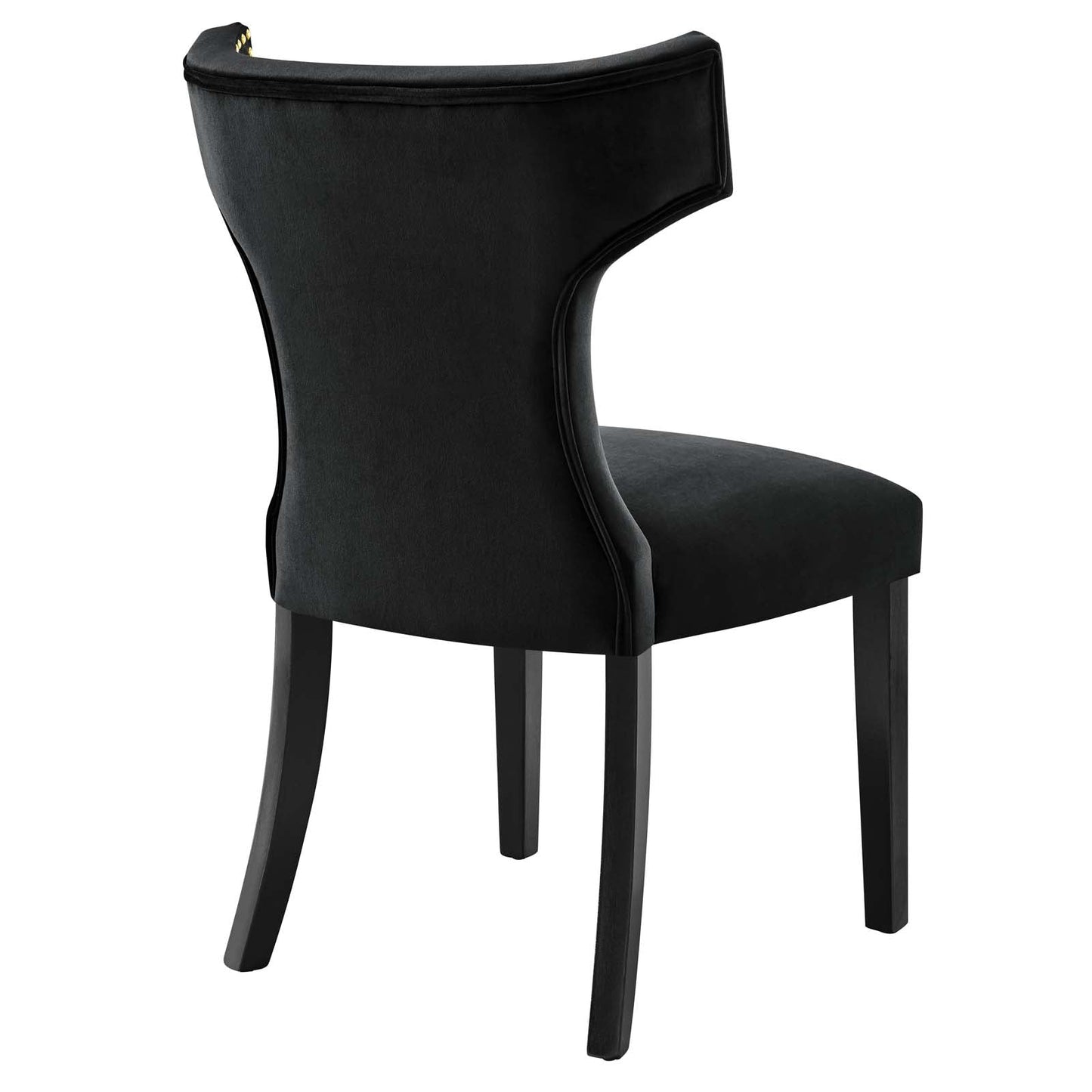 Curve Performance Velvet Dining Chairs - Set of 2 By Modway | Dining Chairs | 