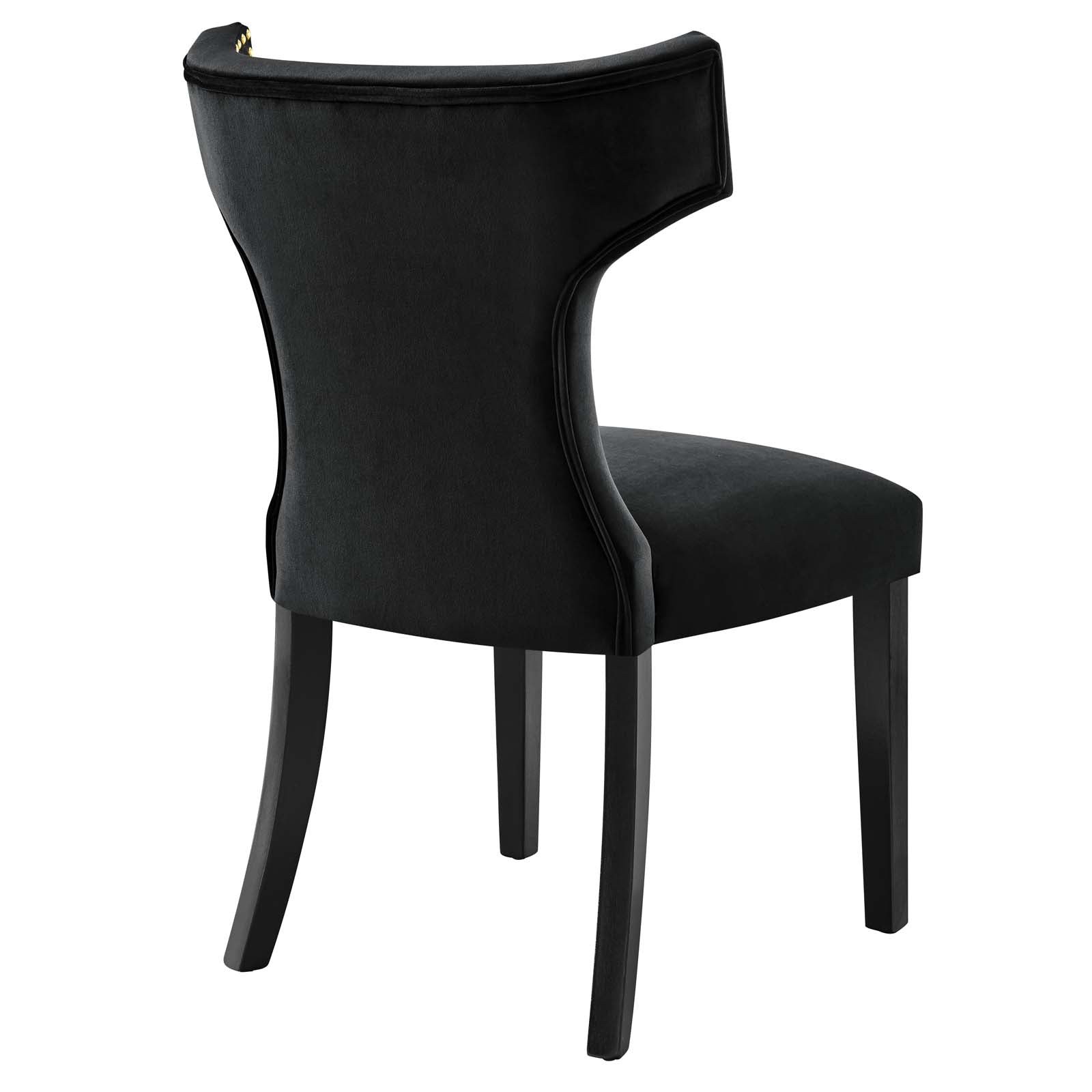 Curve Performance Velvet Dining Chairs - Set of 2 By Modway | Dining Chairs | 