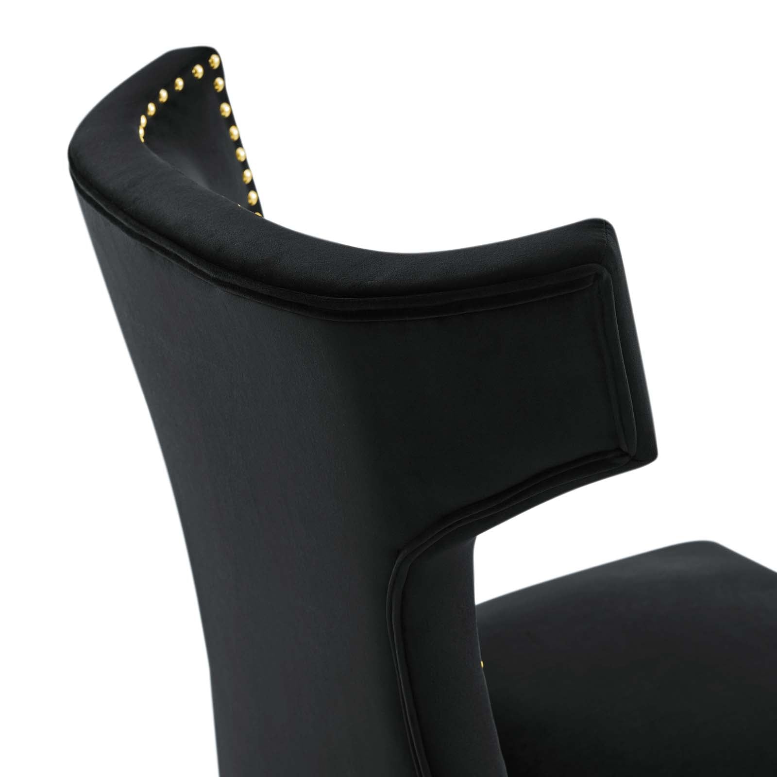 Curve Performance Velvet Dining Chairs - Set of 2 By Modway | Dining Chairs | 