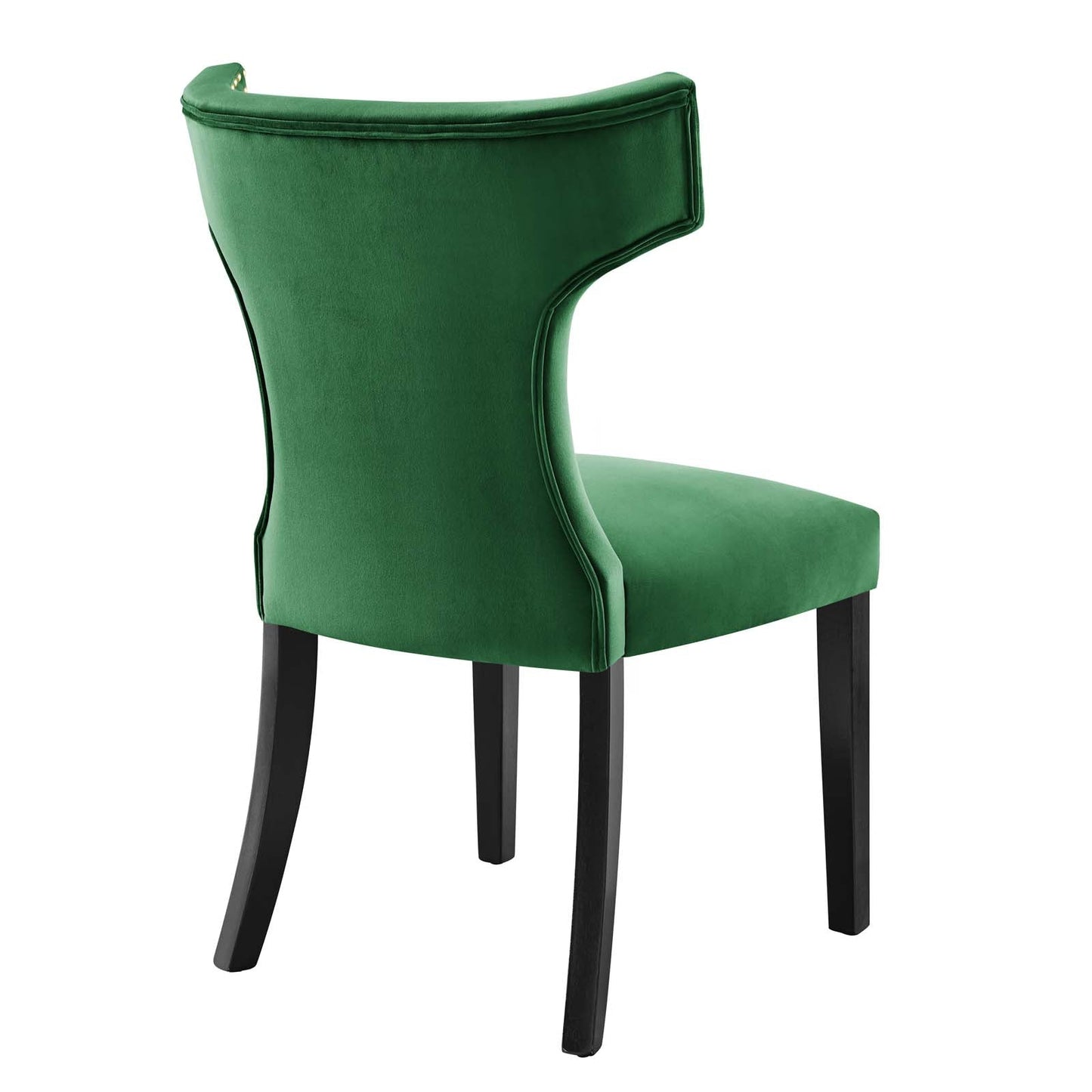 Curve Performance Velvet Dining Chairs - Set of 2 By Modway | Dining Chairs | 