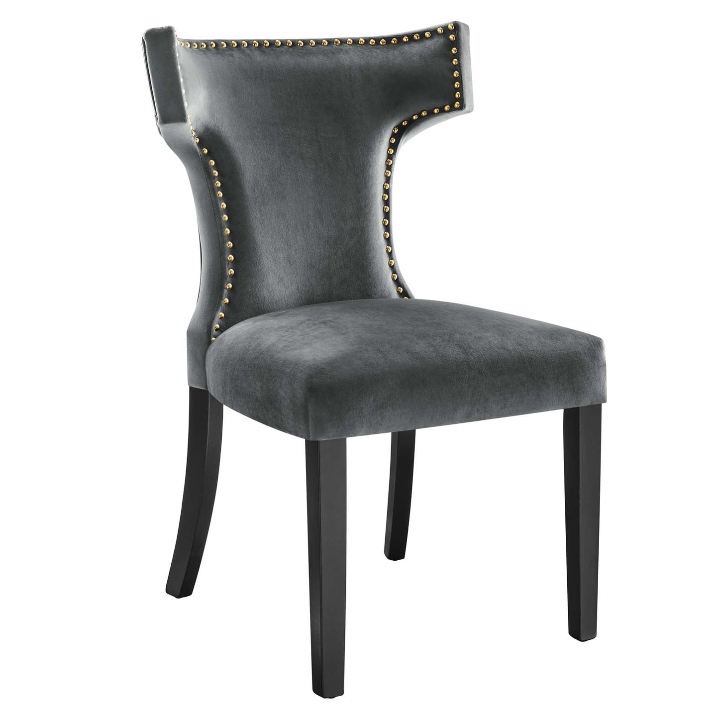 Curve Performance Velvet Dining Chairs - Set of 2 By Modway | Dining Chairs | 