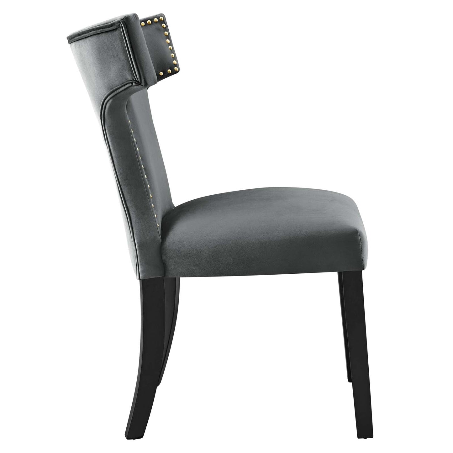 Curve Performance Velvet Dining Chairs - Set of 2 By Modway | Dining Chairs | 
