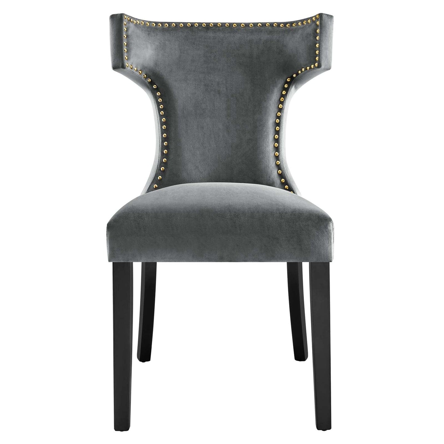 Curve Performance Velvet Dining Chairs - Set of 2 By Modway | Dining Chairs | 