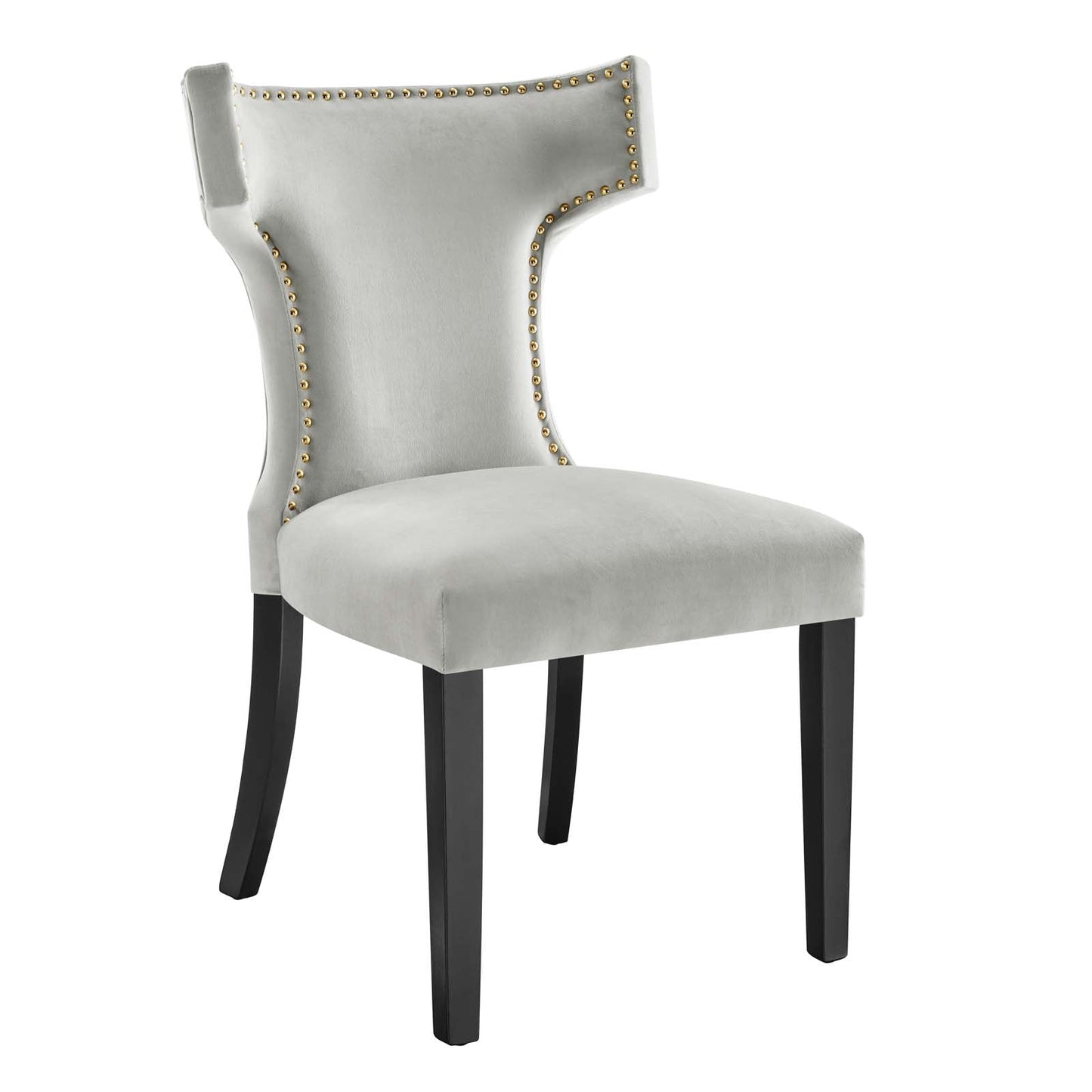 Curve Performance Velvet Dining Chairs - Set of 2 By Modway | Dining Chairs | 