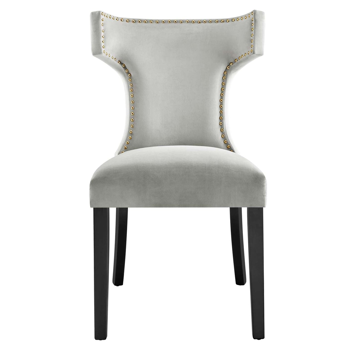 Curve Performance Velvet Dining Chairs - Set of 2 By Modway | Dining Chairs | 