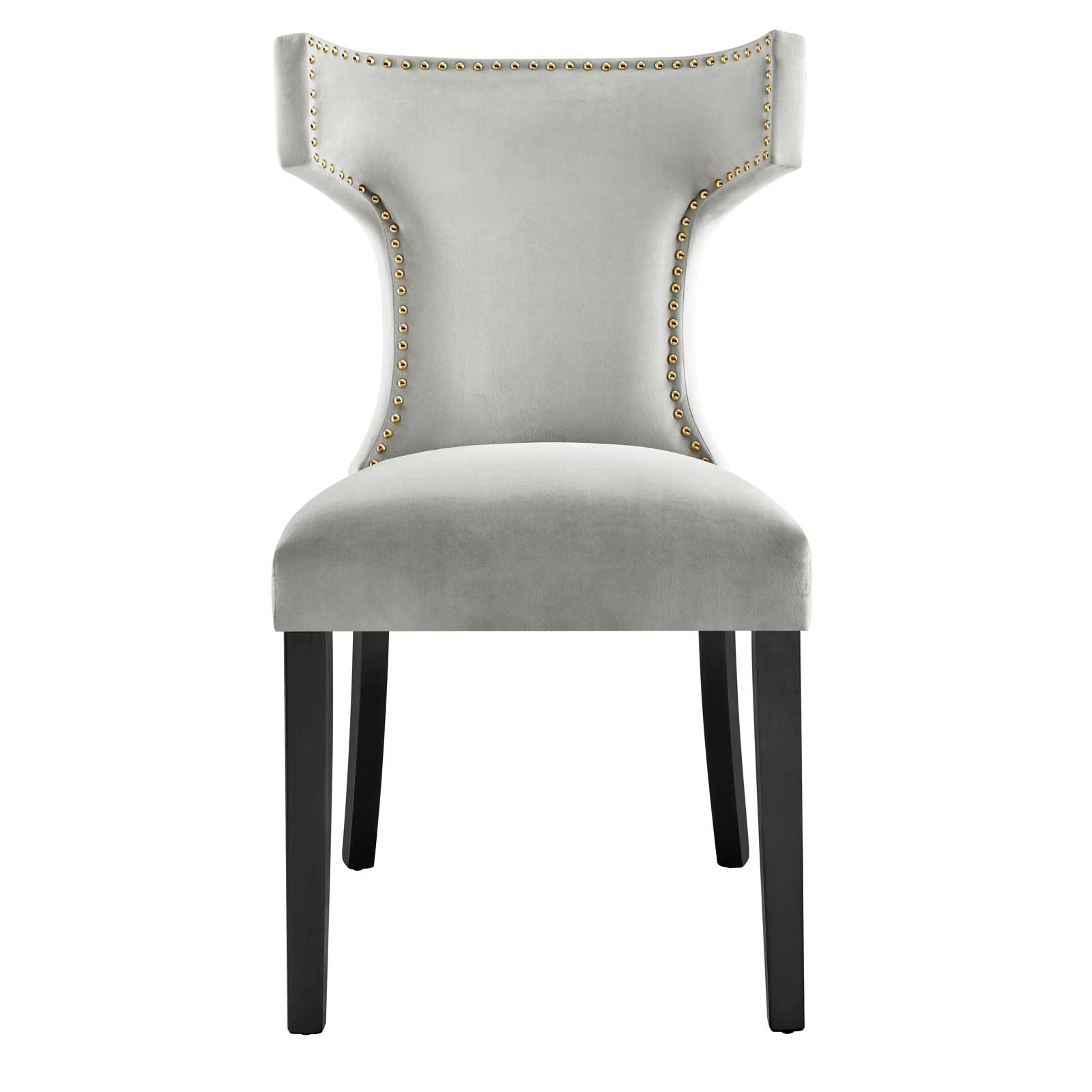 Curve Performance Velvet Dining Chairs - Set of 2 By Modway | Dining Chairs | 
