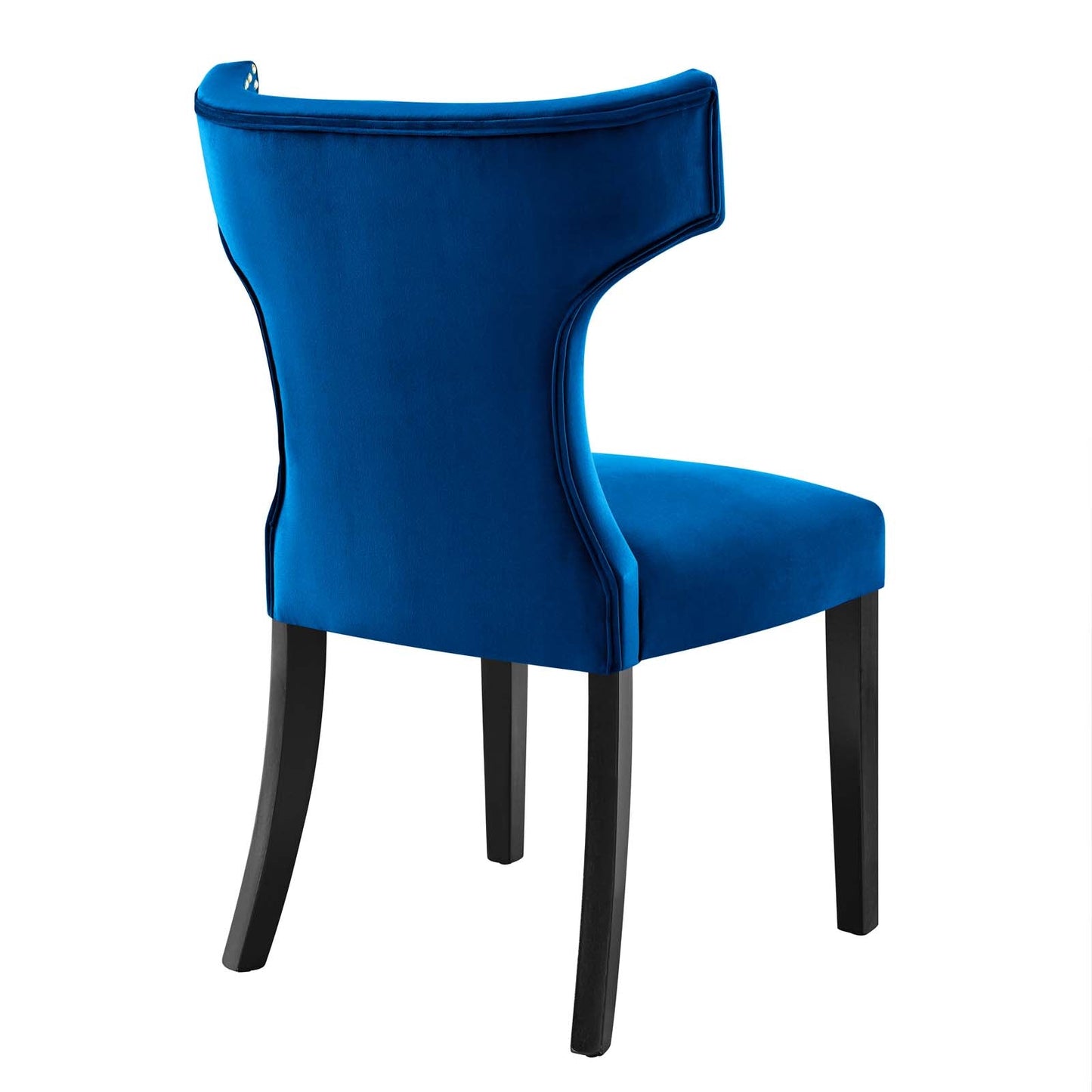 Curve Performance Velvet Dining Chairs - Set of 2 By Modway | Dining Chairs | 