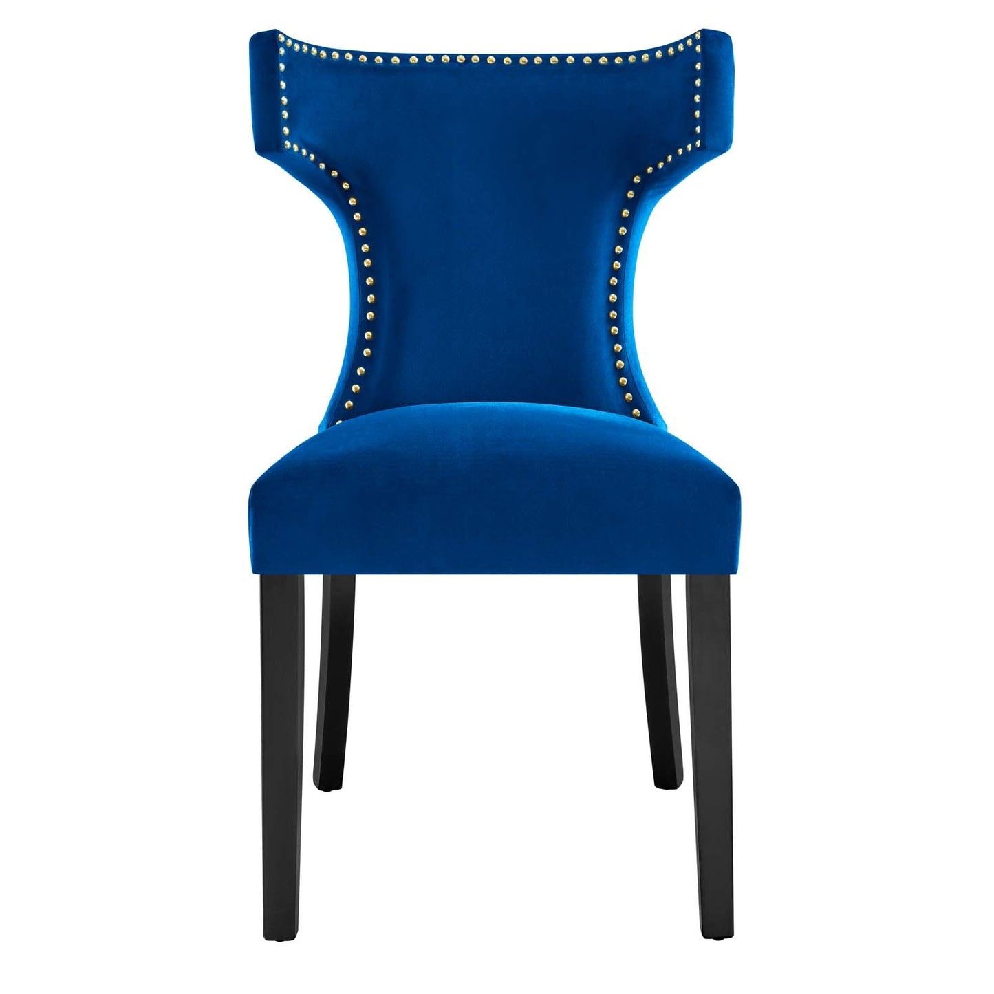 Curve Performance Velvet Dining Chairs - Set of 2 By Modway | Dining Chairs | 