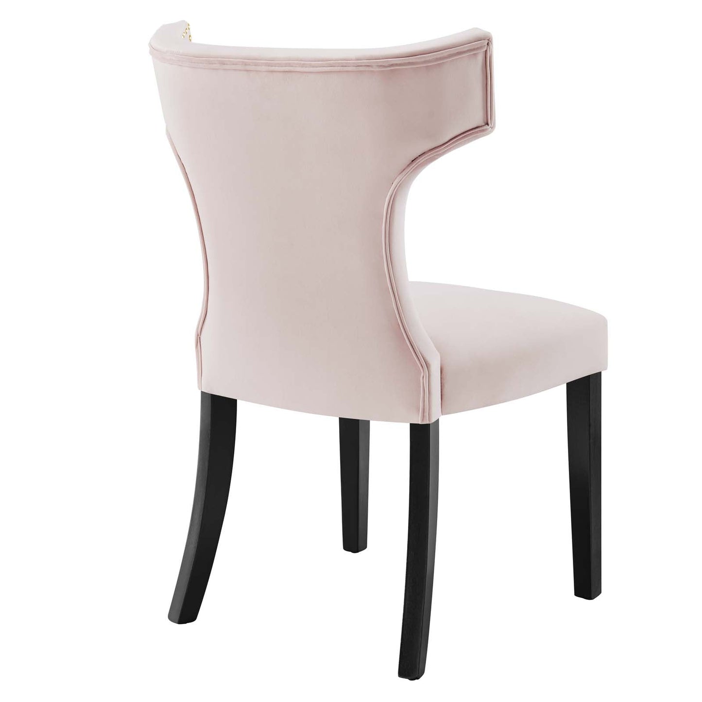 Curve Performance Velvet Dining Chairs - Set of 2 By Modway | Dining Chairs | 