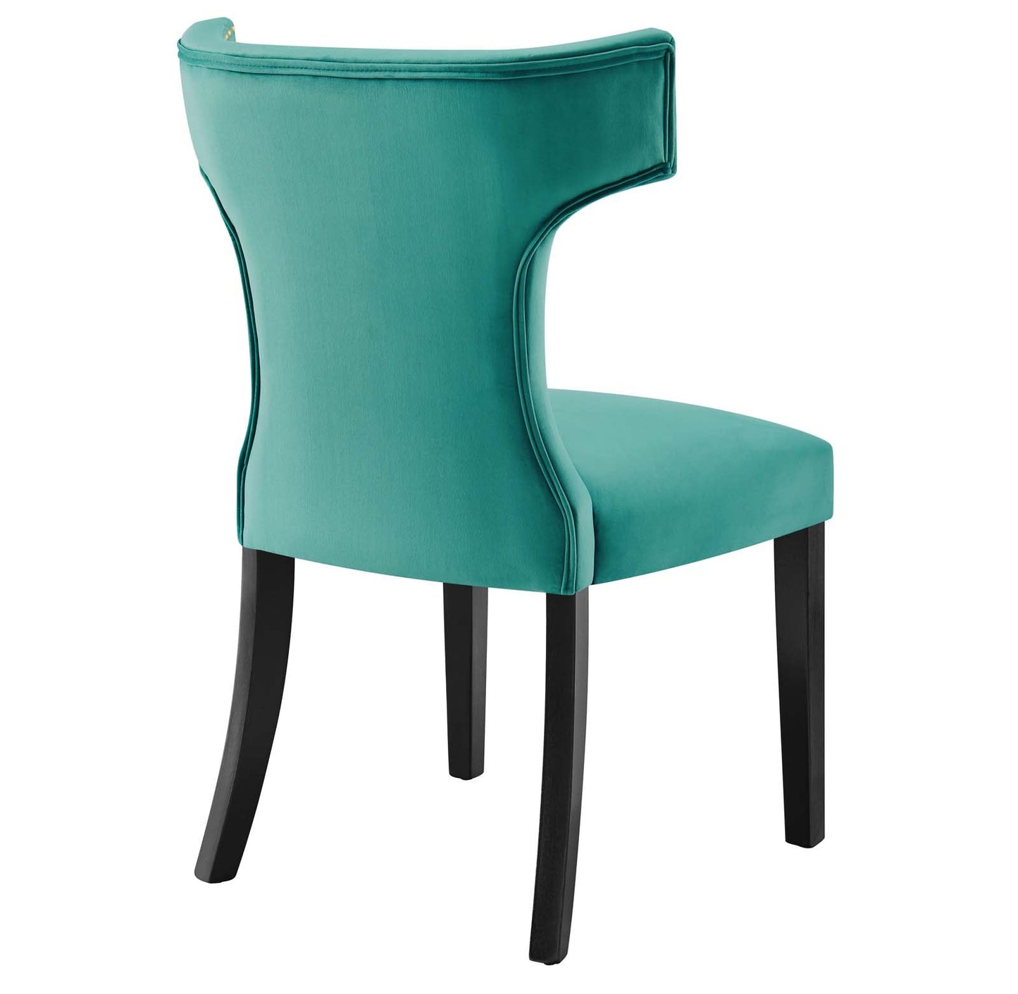 Curve Performance Velvet Dining Chairs - Set of 2 By Modway | Dining Chairs | 