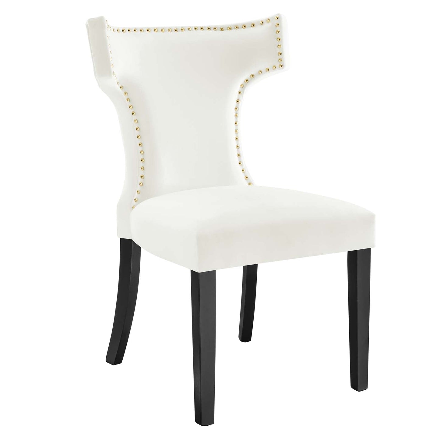 Curve Performance Velvet Dining Chairs - Set of 2 By Modway | Dining Chairs | 