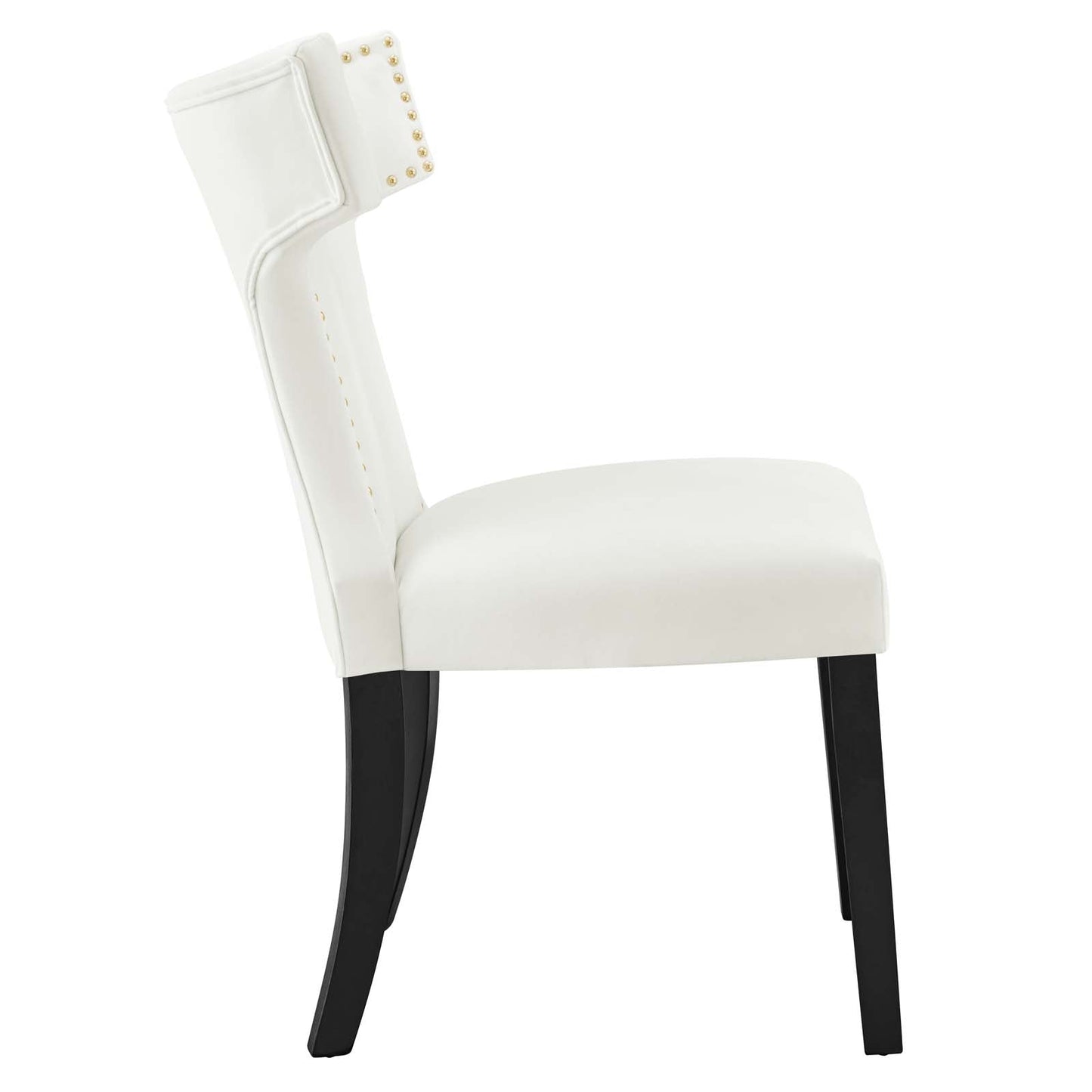 Curve Performance Velvet Dining Chairs - Set of 2 By Modway | Dining Chairs | 