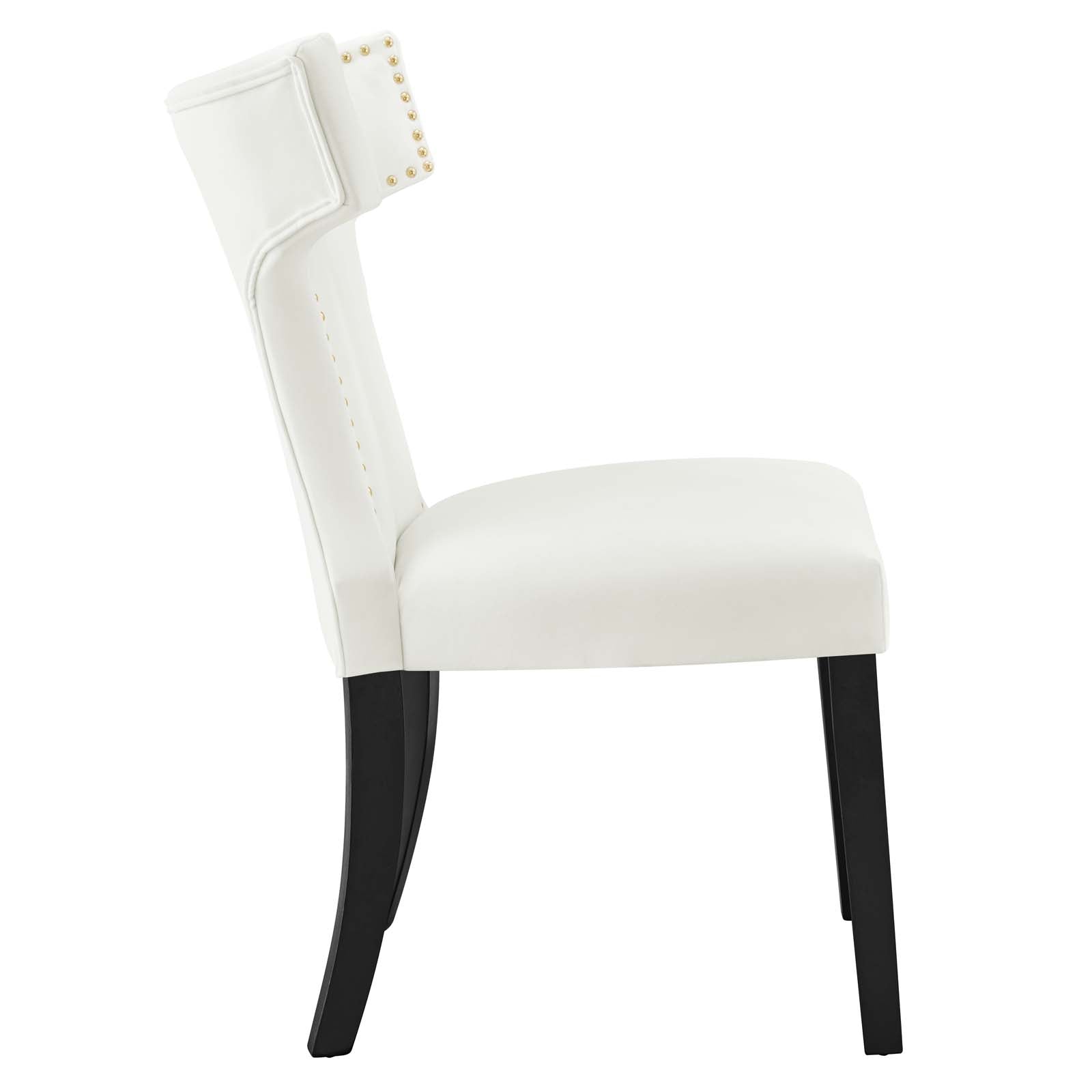 Curve Performance Velvet Dining Chairs - Set of 2 By Modway | Dining Chairs | 