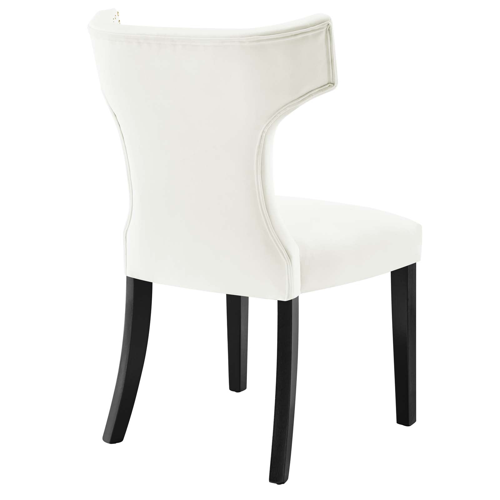Curve Performance Velvet Dining Chairs - Set of 2 By Modway | Dining Chairs | 