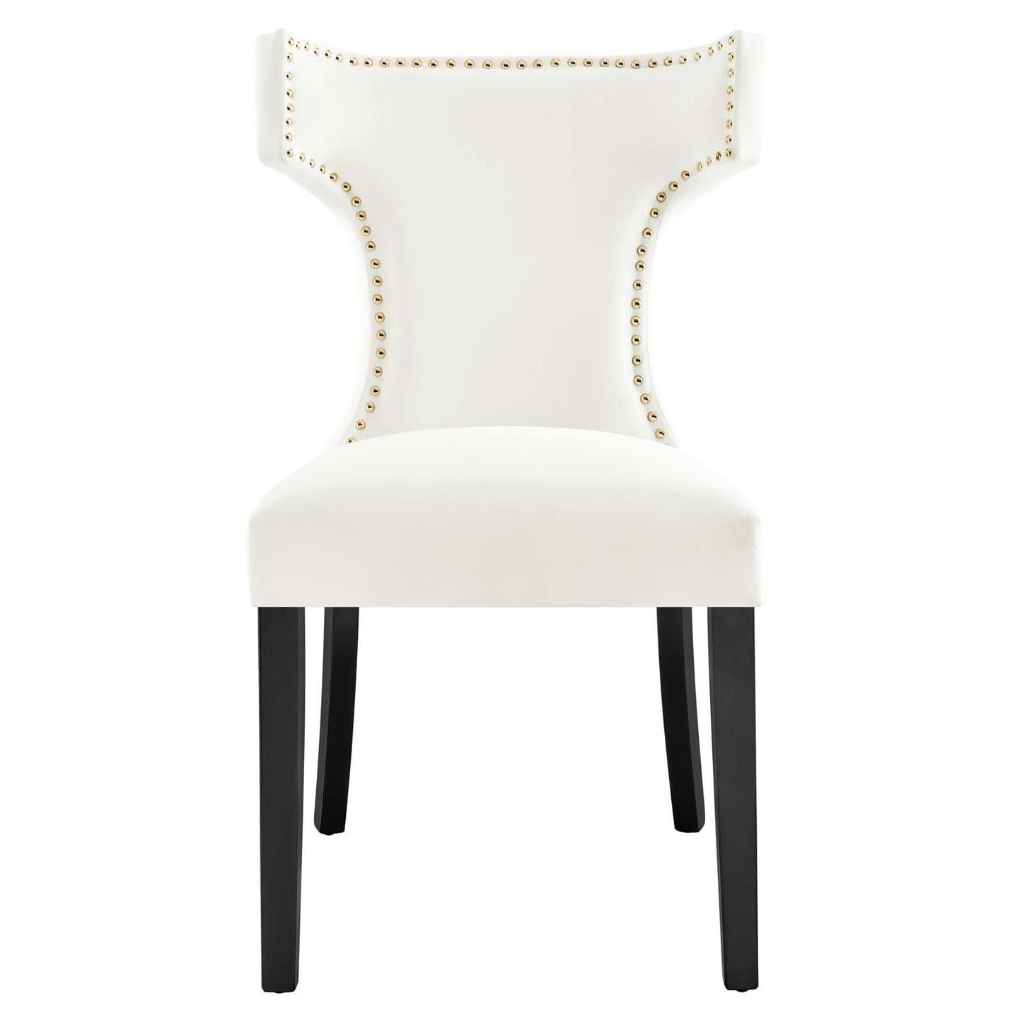 Curve Performance Velvet Dining Chairs - Set of 2 By Modway | Dining Chairs | 