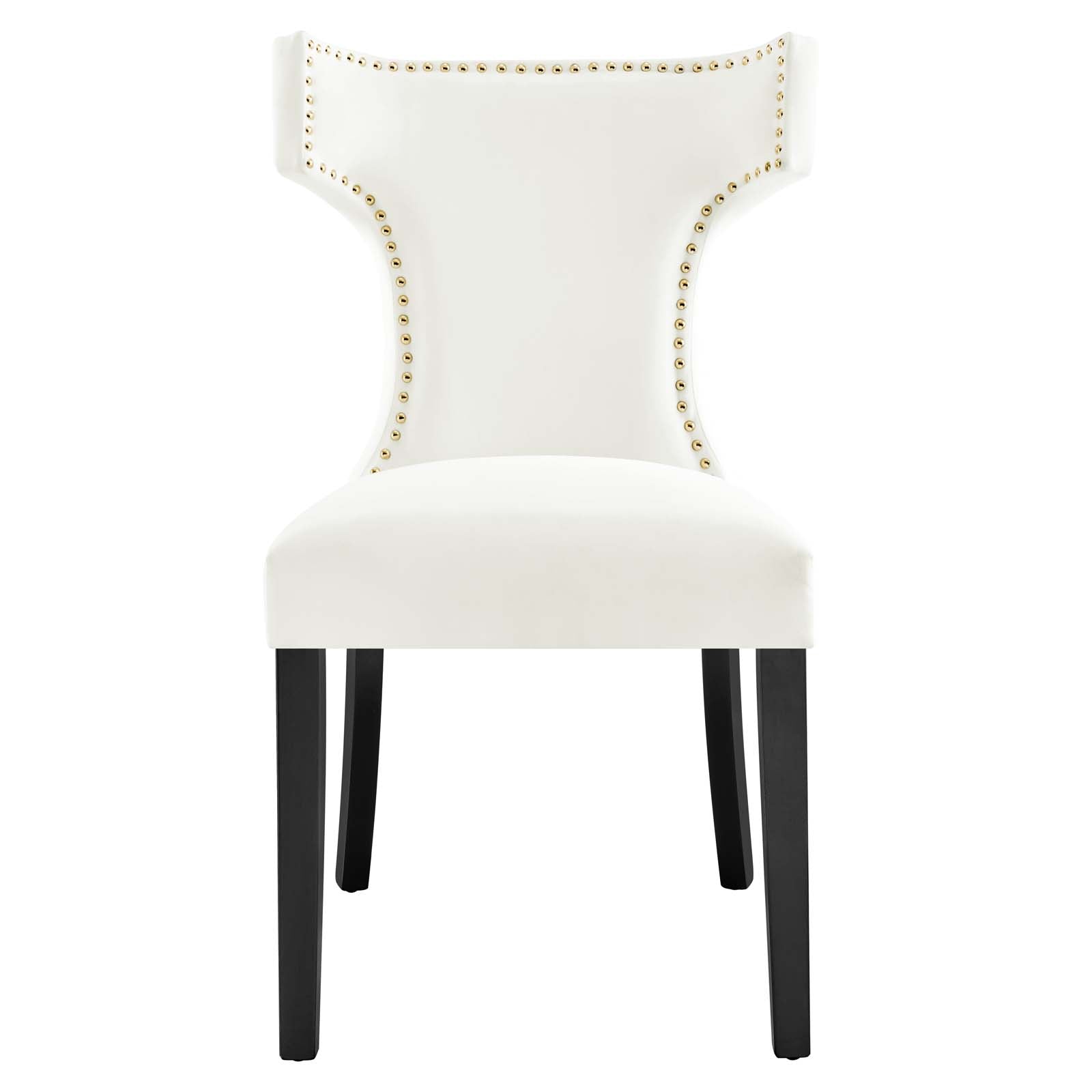 Curve Performance Velvet Dining Chairs - Set of 2 By Modway | Dining Chairs | 