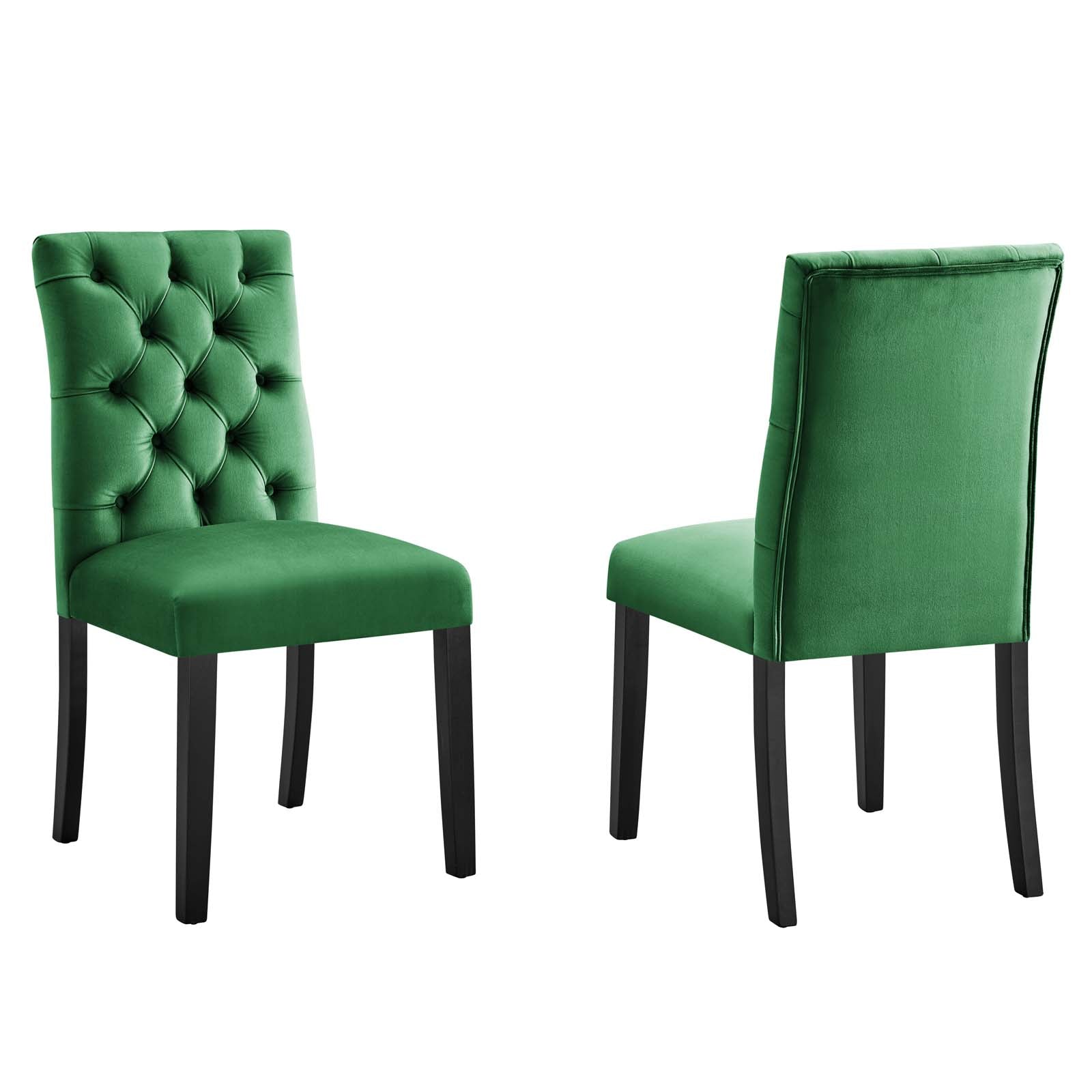 Duchess Performance Velvet Dining Chairs - Set of 2 By Modway | Dining Chairs | 