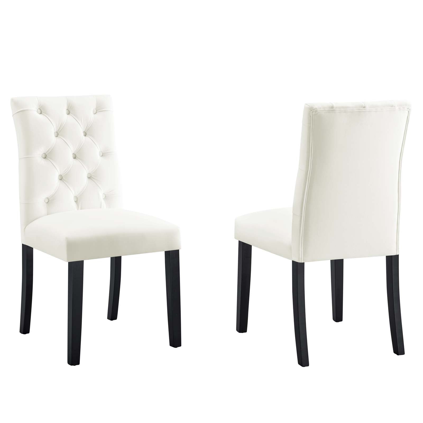 Duchess Performance Velvet Dining Chairs - Set of 2 By Modway | Dining Chairs | 