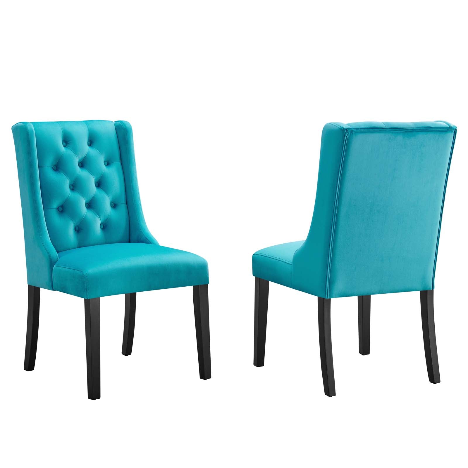 Baronet Performance Velvet Dining Chairs - Set of 2 By Modway | Dining Chairs | 