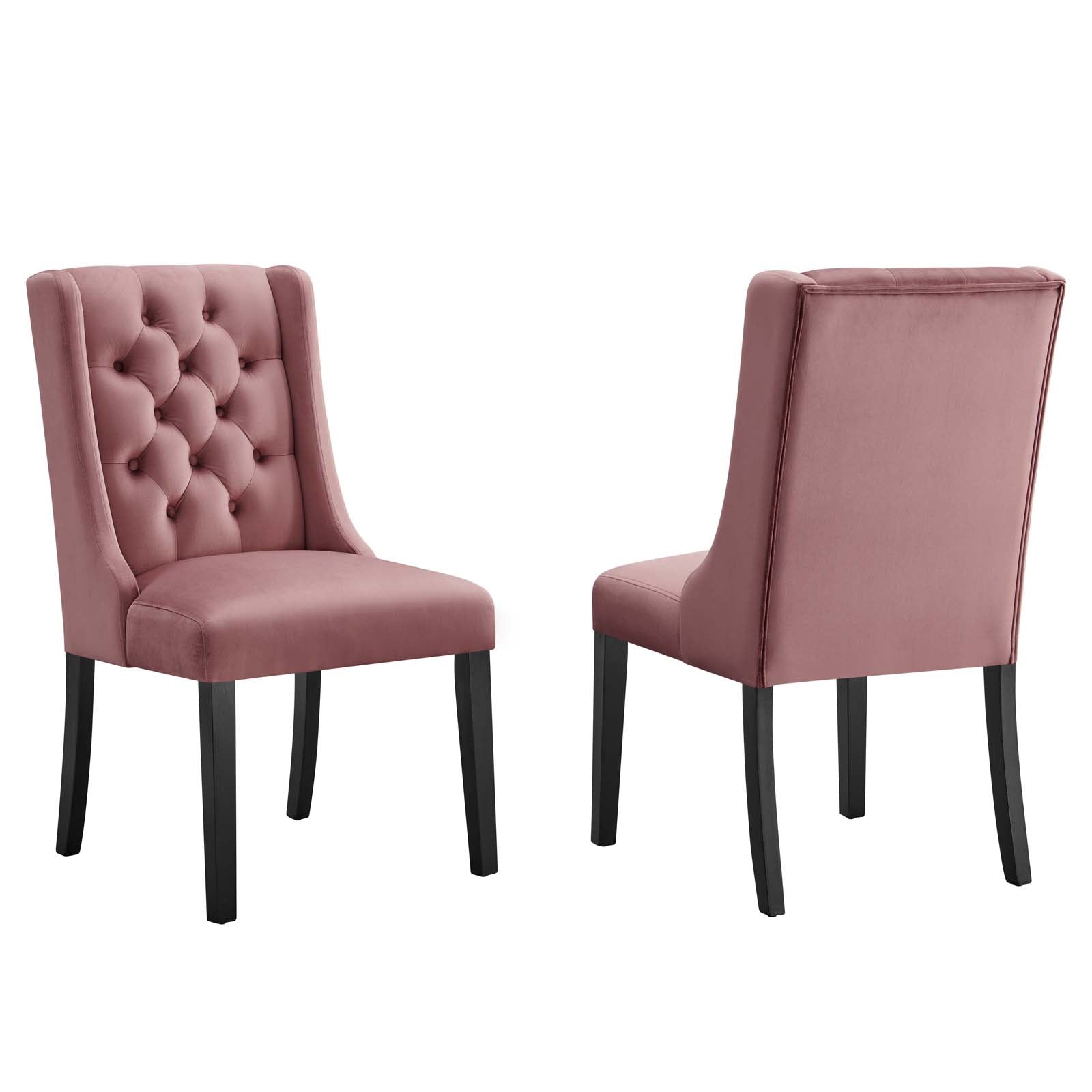 Baronet Performance Velvet Dining Chairs - Set of 2 By Modway | Dining Chairs | 
