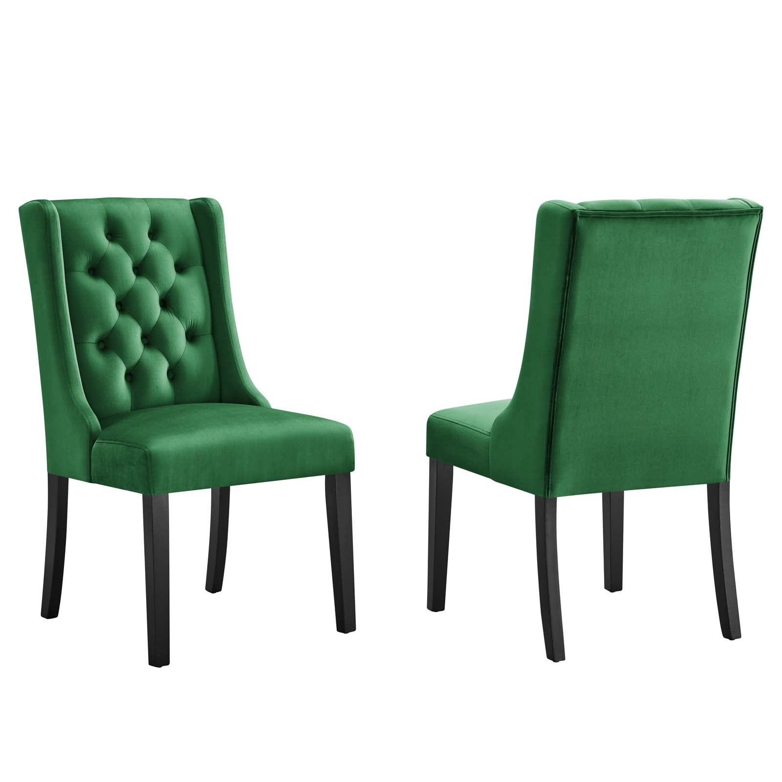 Baronet Performance Velvet Dining Chairs - Set of 2 By Modway | Dining Chairs | 