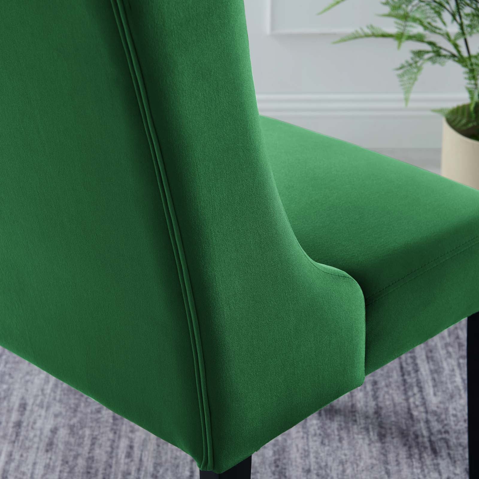 Baronet Performance Velvet Dining Chairs - Set of 2 By Modway | Dining Chairs | 