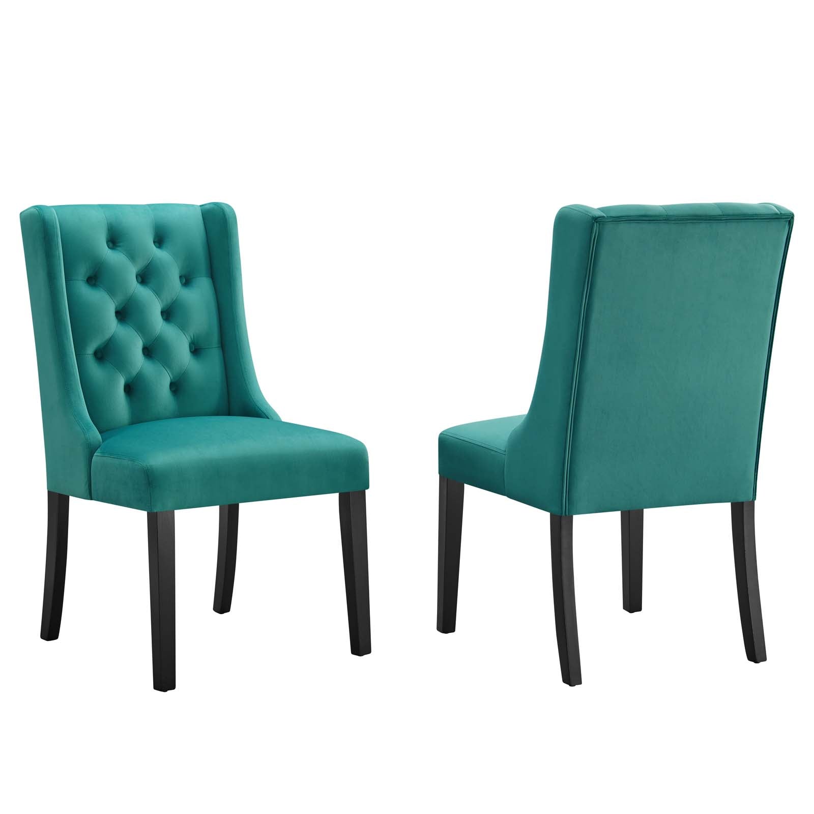 Baronet Performance Velvet Dining Chairs - Set of 2 By Modway | Dining Chairs | 