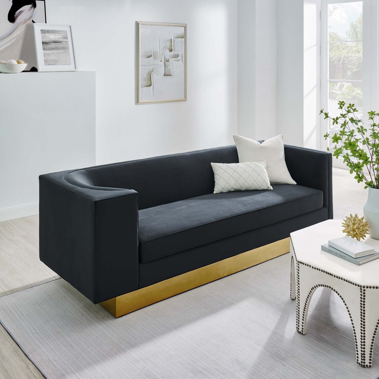 Eminence Upholstered Performance Velvet Sofa By Modway | Sofas