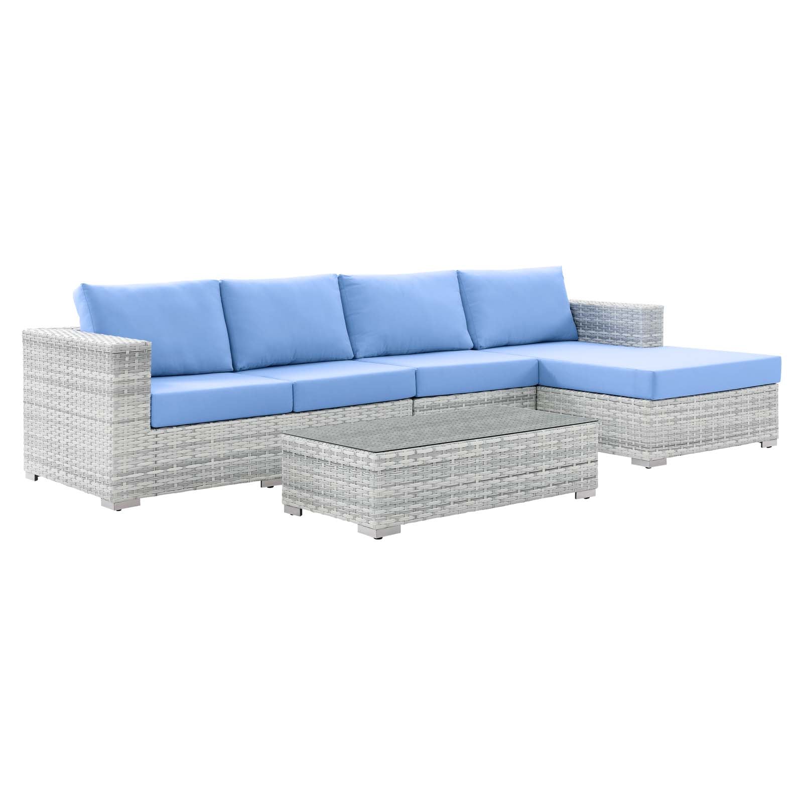 Convene 4-Piece Outdoor Patio Sectional Set By Modway - EEI-5445 | Outdoor Sofas, Loveseats & Sectionals - 2