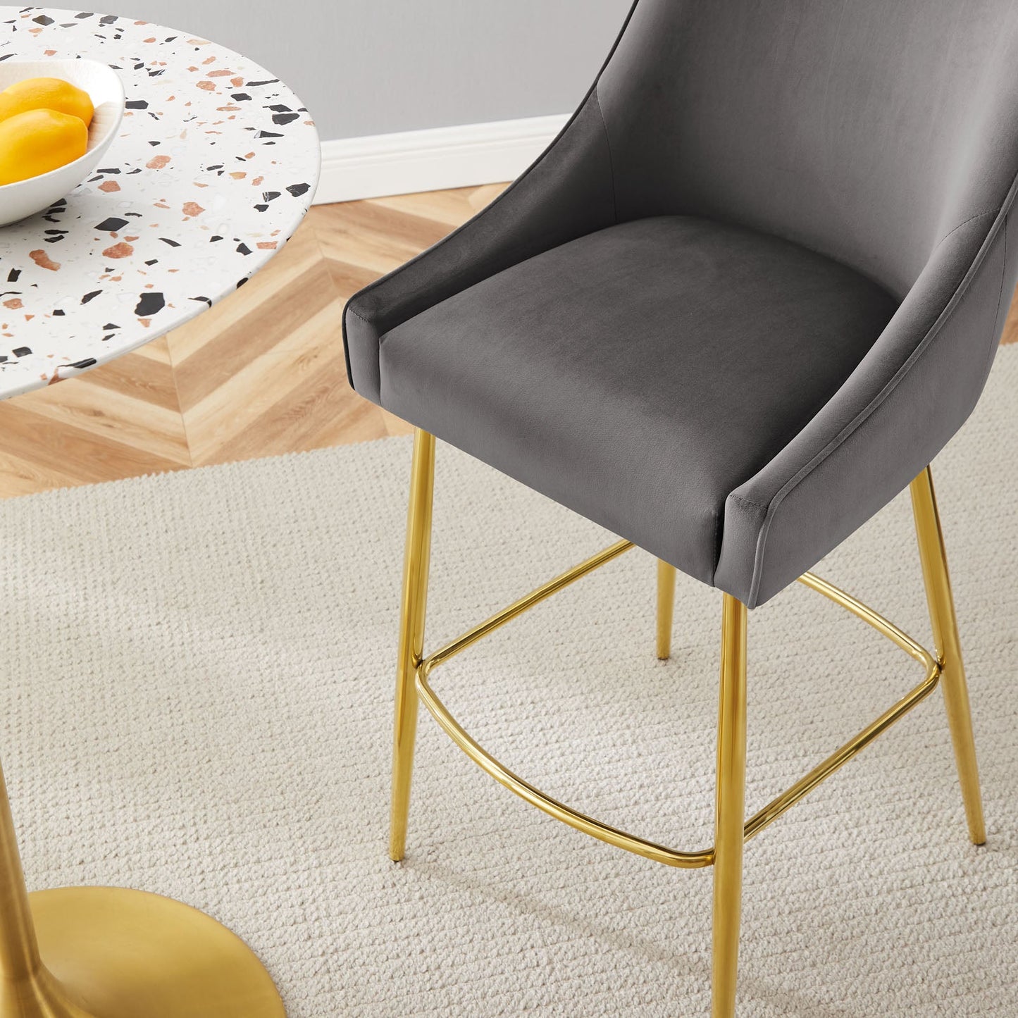 Discern Performance Velvet Bar Stool By Modway | Bar Stools | 