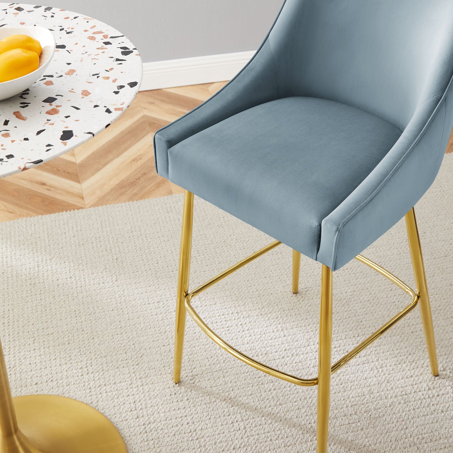 Discern Performance Velvet Bar Stool By Modway | Bar Stools | 